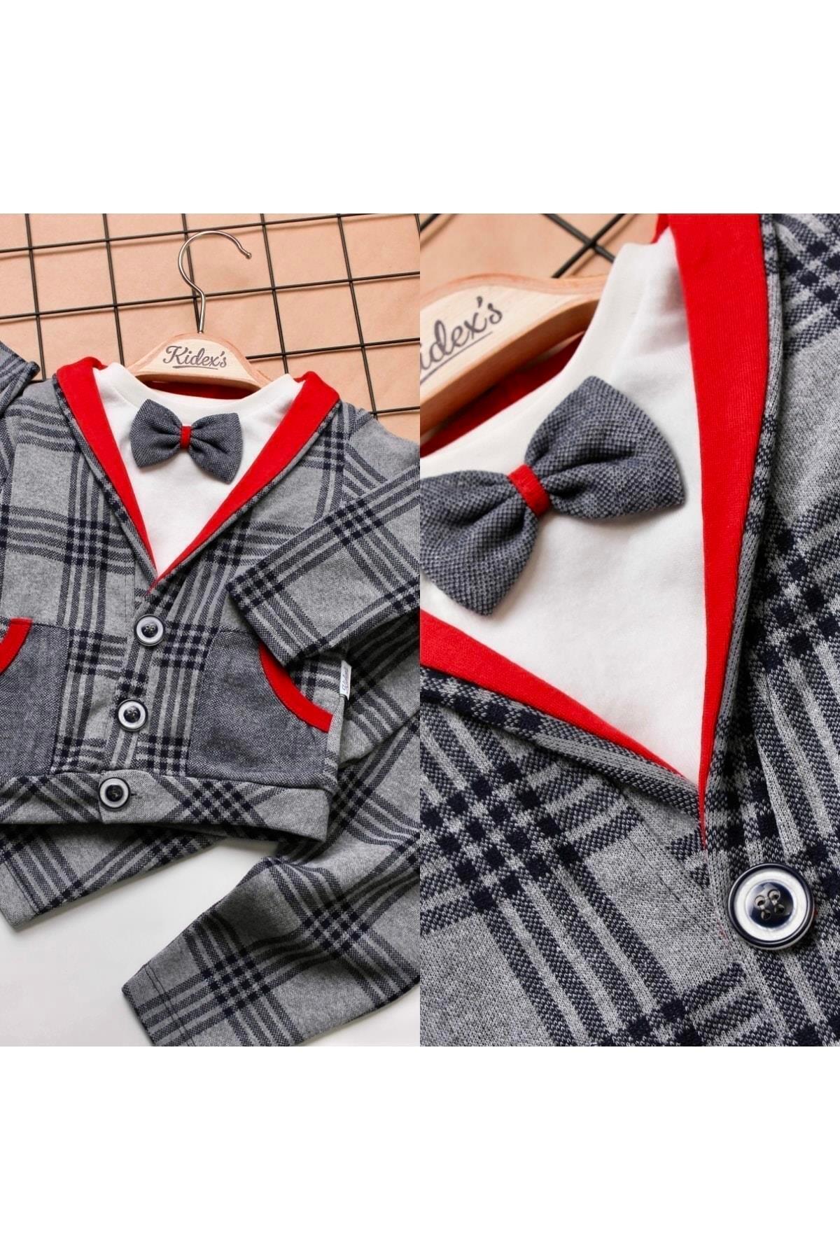 Kidex’s Baby Ekose Bebek 3’lü Takım Pamuklu fotoğrafı 3 (önizleme)