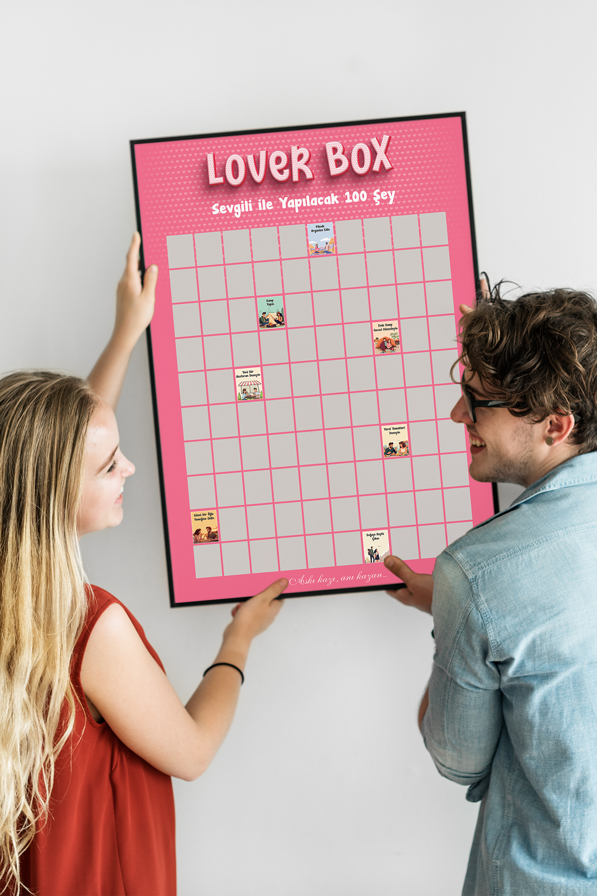 Zigzag Lover Box | Sevgiliyle Yapılacak 100 Eğlenceli Aktivite | Kazı Kazan Poster fotoğrafı 5 (önizleme)