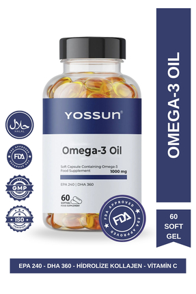 yossun Omega-3 içeren Yumuşak Kapsül Takviye Edici Gıda