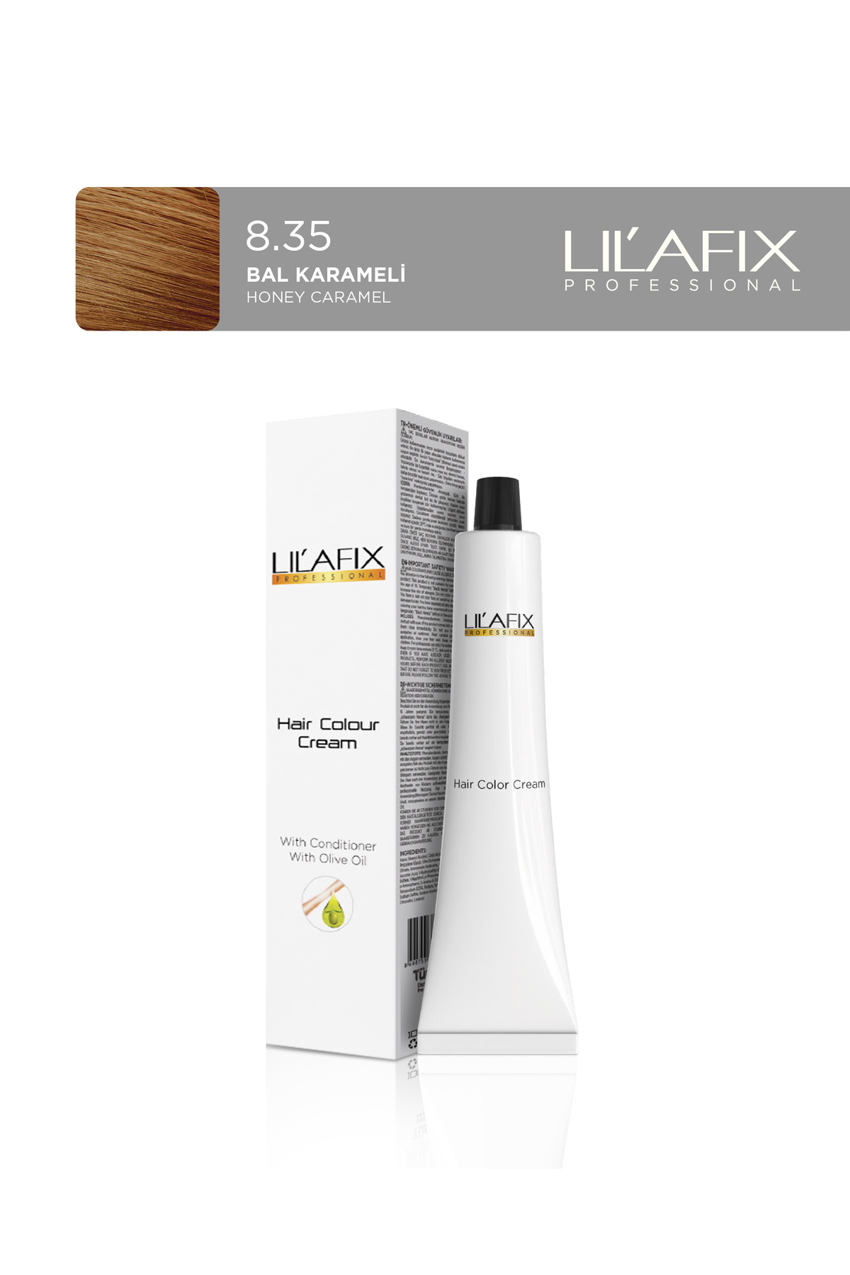 Lilafix رنگ مو لوله ای 60 میلی لیتری 8.35 کارامل عسلی — قهوه‌ای 152.02N.017