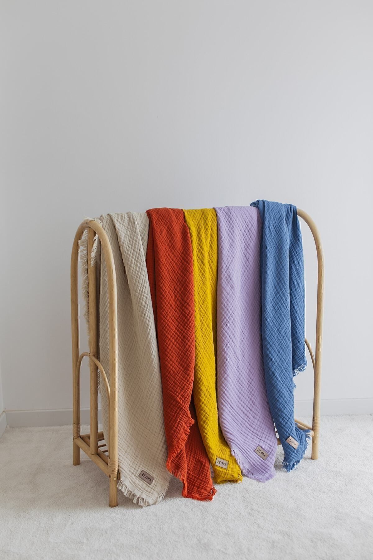 ZEYPBA % 100 Pamuk 4 Katlı Müslin Örtü Bej (Bebek & Çocuk İçin) 110x110cm fotoğrafı 5 (önizleme)