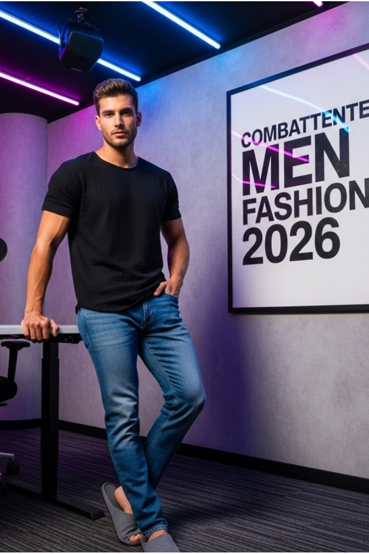 Short Sleeve Muslin Men's T-Shirt - 2026 Men's T-Shirt Creation