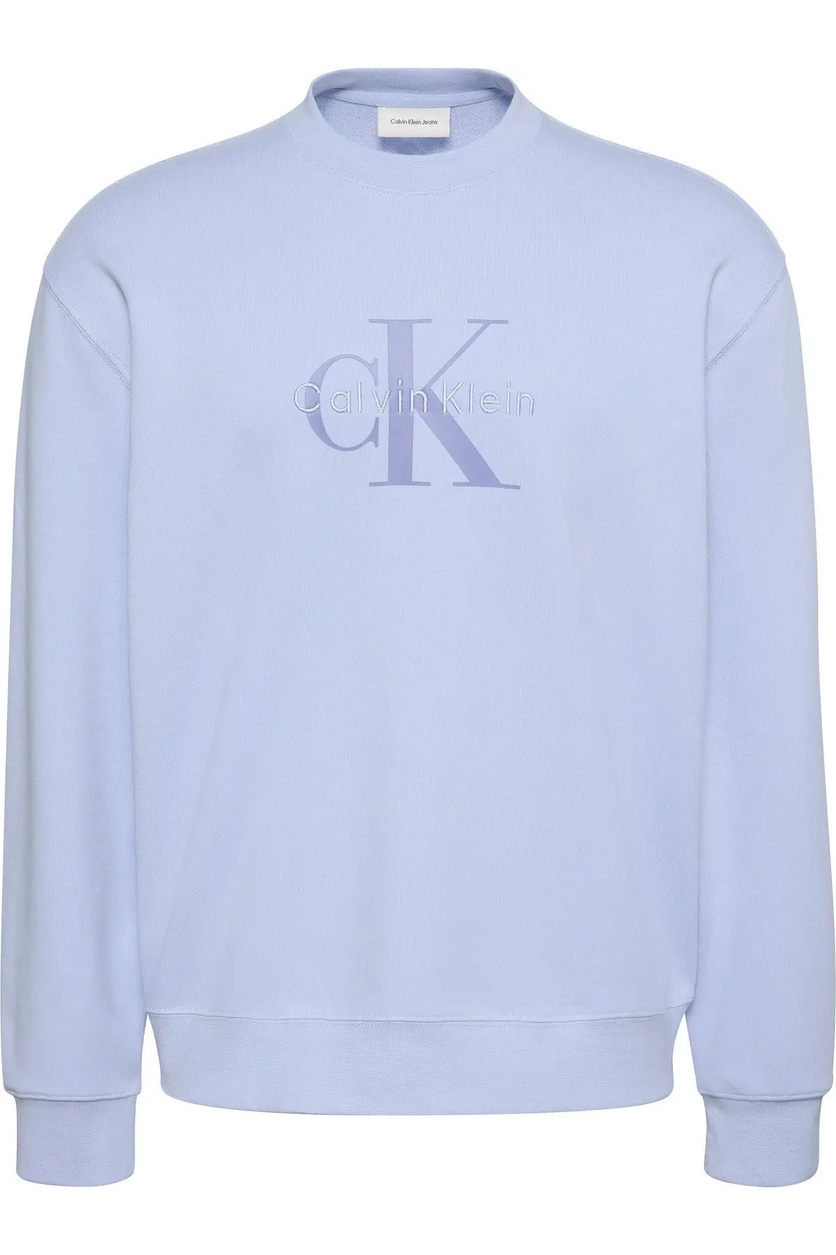 کلوین کلاین سویشرت آبی مردانه LS EU 350Terry MONOLOGO CN SWTSH