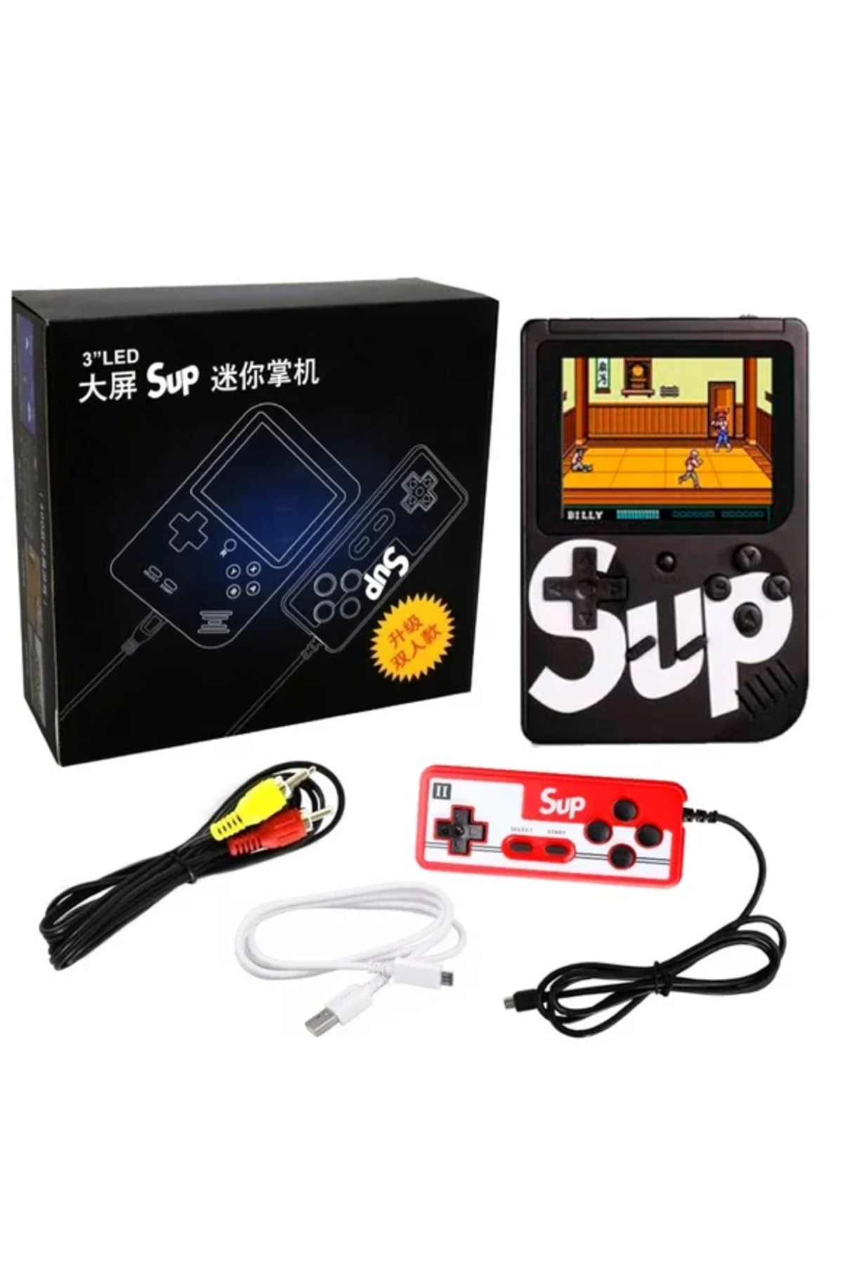 سوپ ۳LED آرکید صفحه نمایش بزرگ کوچک مینی PSP ۴۰۰ بازی آرکید (۵۲۵۸)