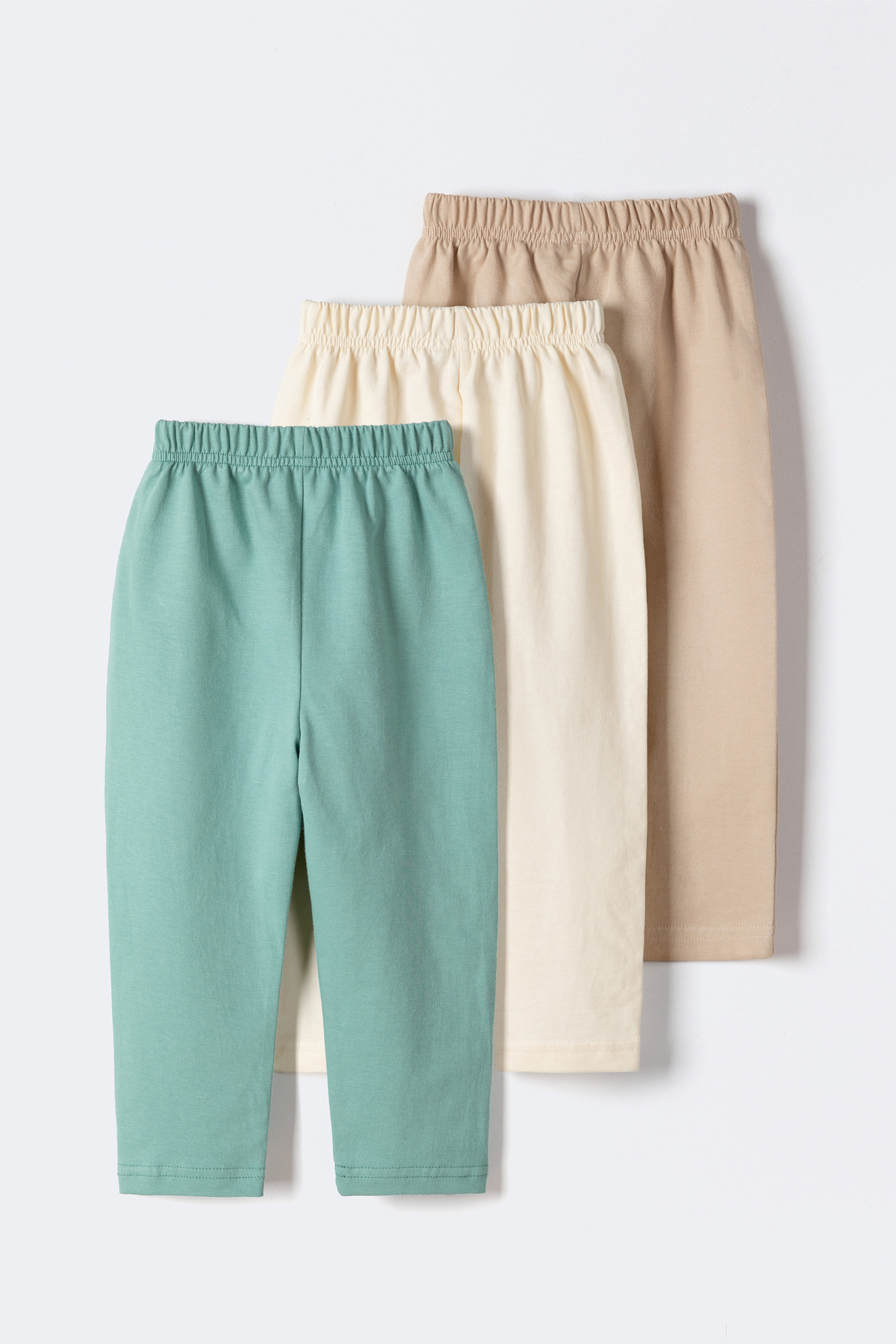 طقم سراويل أساسية للأطفال مكون من 3 قطع – نعناعي/ك...
