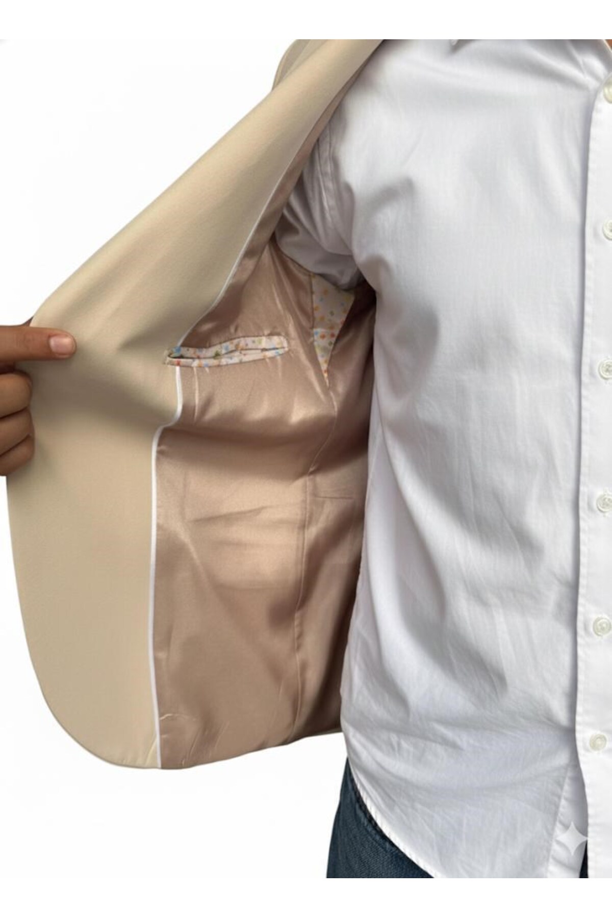 Plus Scorpion  Erkek Slim Fit Blazer Ceket – Tek Düğmeli Spor & Klasik Kombin - Görsel 5