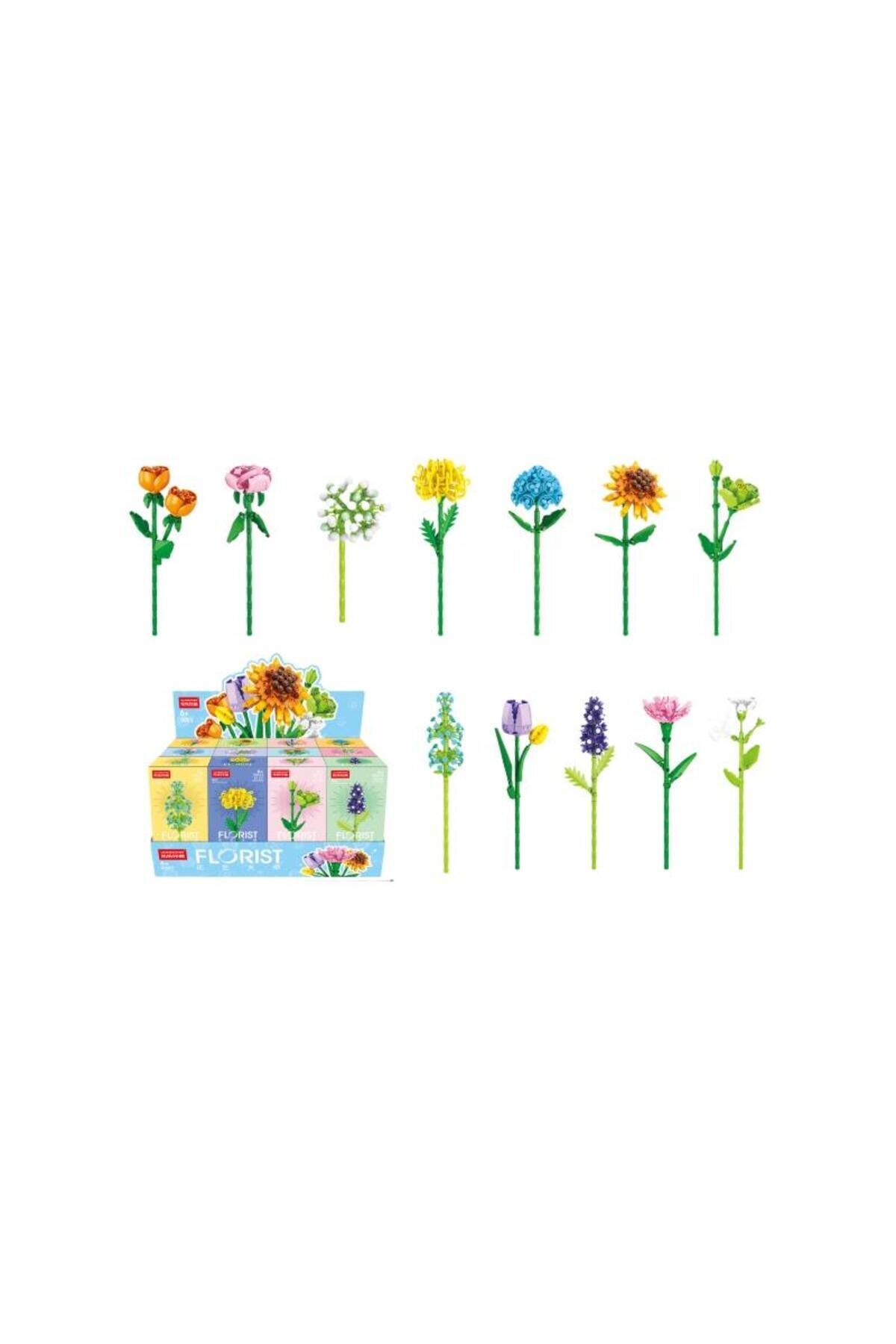 CAN OYUNCAK 9093 KUT.12 Lİ ÇİÇEK LEGO -CN