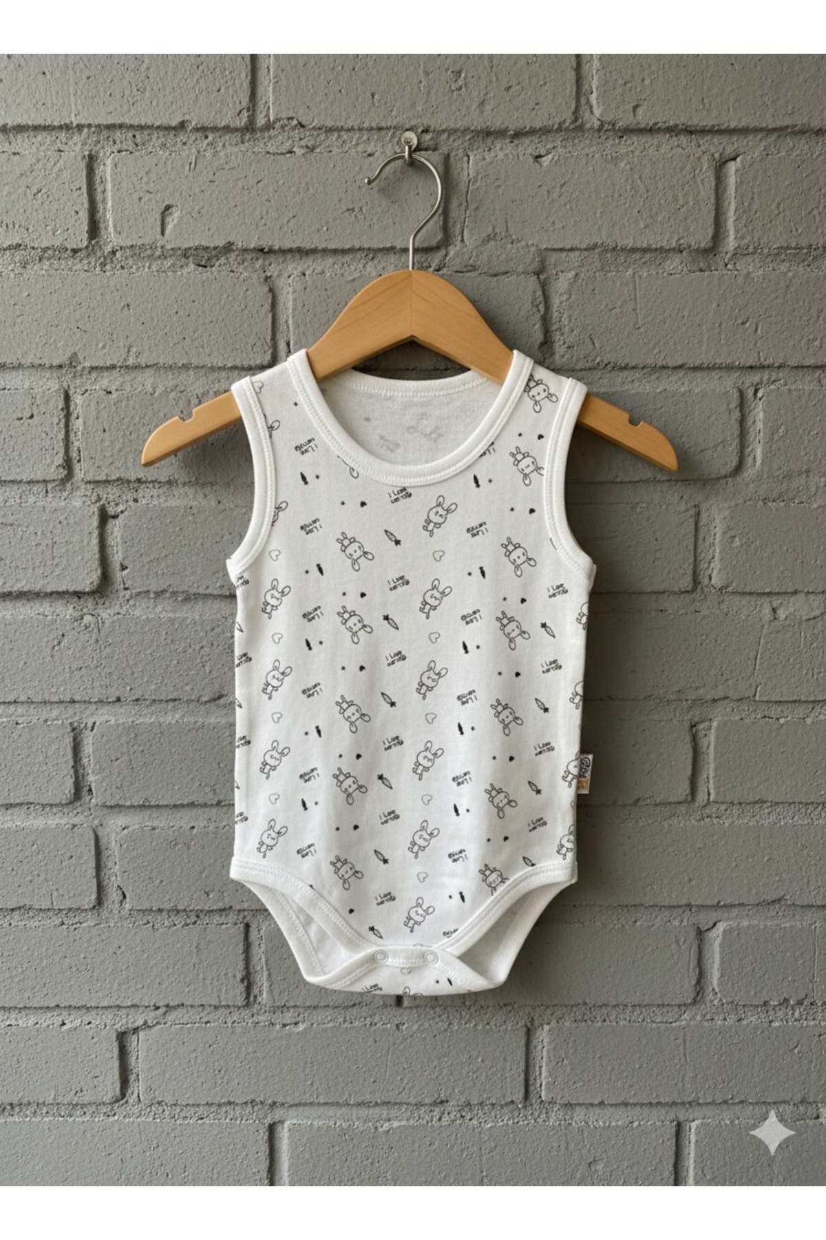 Bebek Unisex Atlet – Nefes Alan Pamuk – Tavşan Baskılı (ADET FİYATI) fotoğrafı 2 (önizleme)