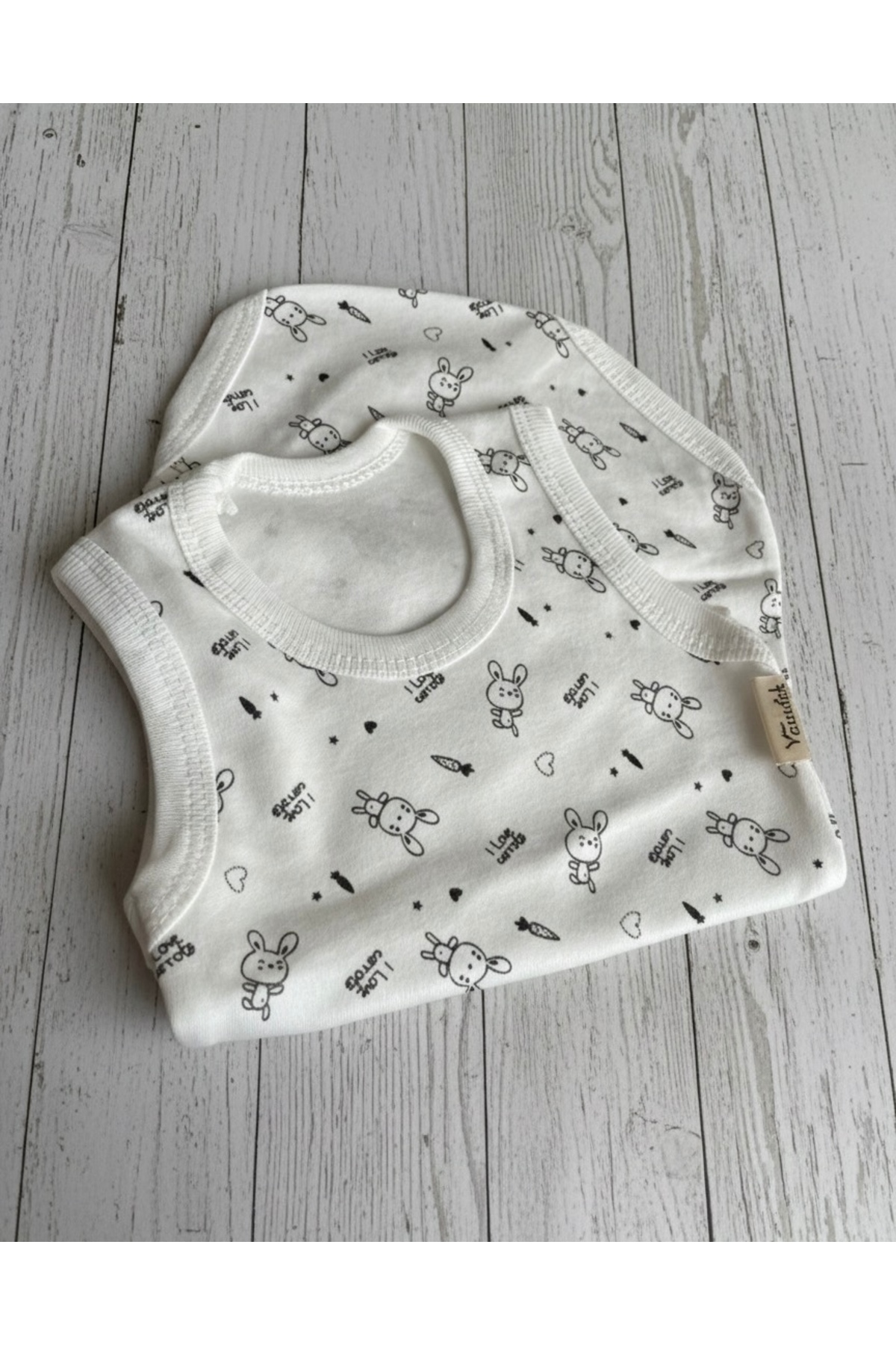 Bebek Unisex Atlet – Nefes Alan Pamuk – Tavşan Baskılı (ADET FİYATI) fotoğrafı 3 (önizleme)