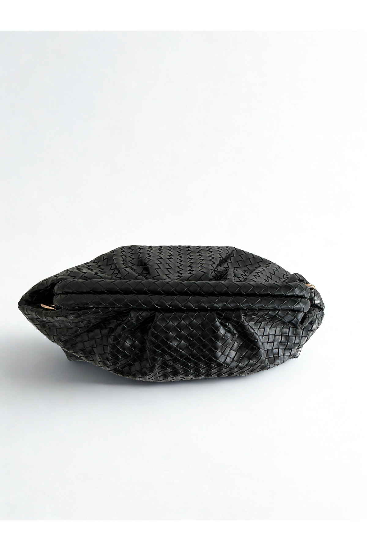 yako Valerina Örgü Dokulu Clutch Çanta, Çapraz Askılı Kadın Omuz Çantası (23×38×10 cm) görsel 7