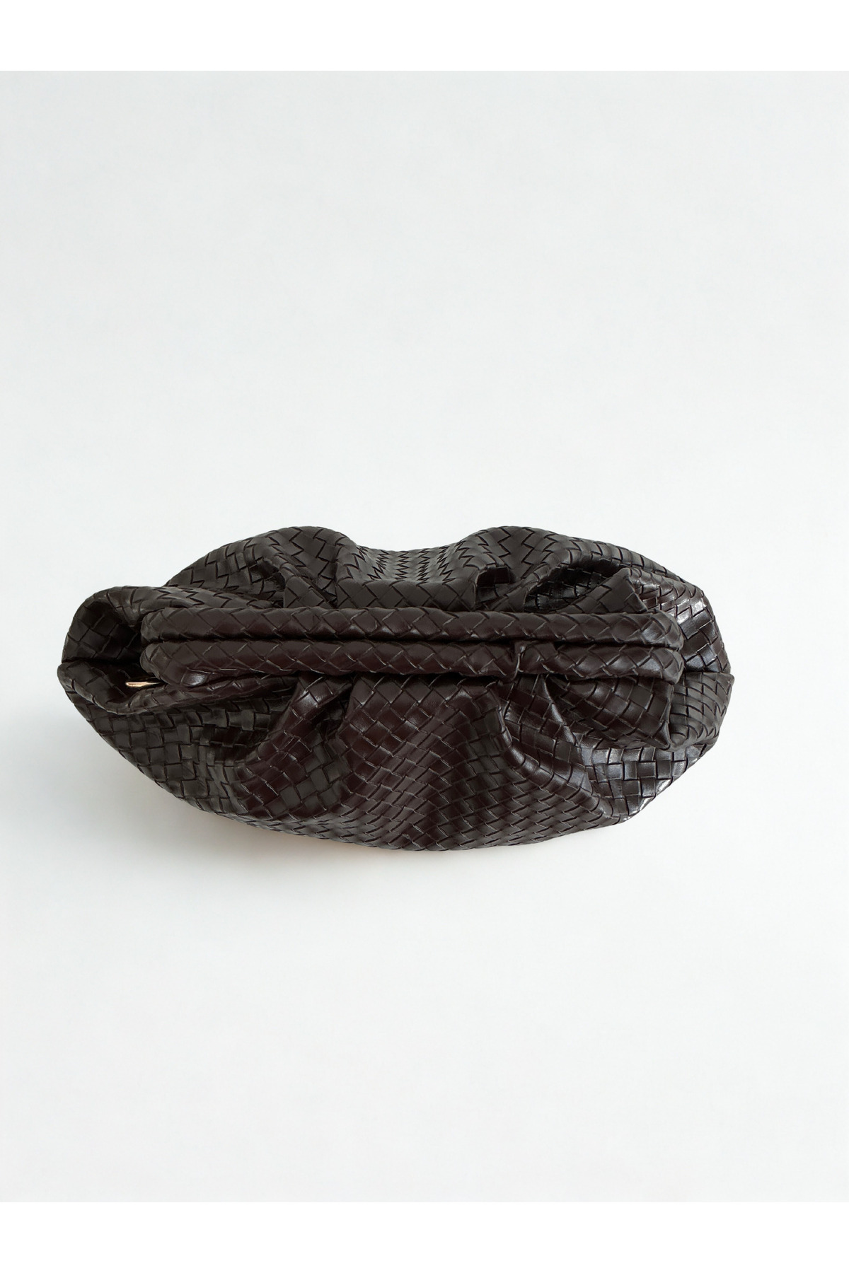 yako Valerina Örgü Dokulu Clutch Çanta, Çapraz Askılı Kadın Omuz Çantası (23×38×10 cm) görsel 5