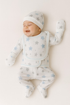 Hece Bebe %100 Pamuklu 5 Parça Yenidoğan Hastane Çıkışı Seti – Bebek Zıbın Ta...