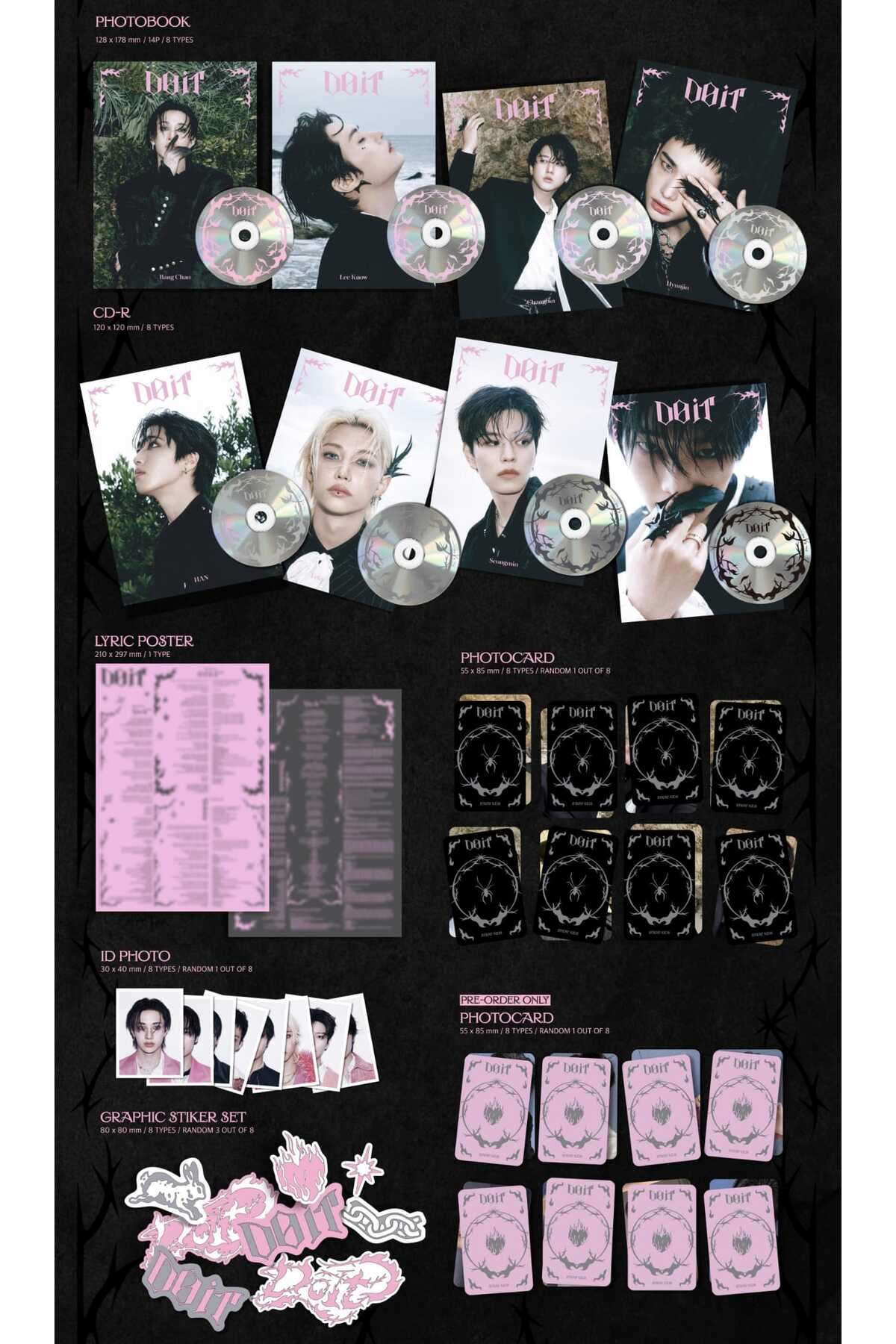 tays store Stray Kids - SKZ IT TAPE [DO IT] ACCORDION Ver. Albüm