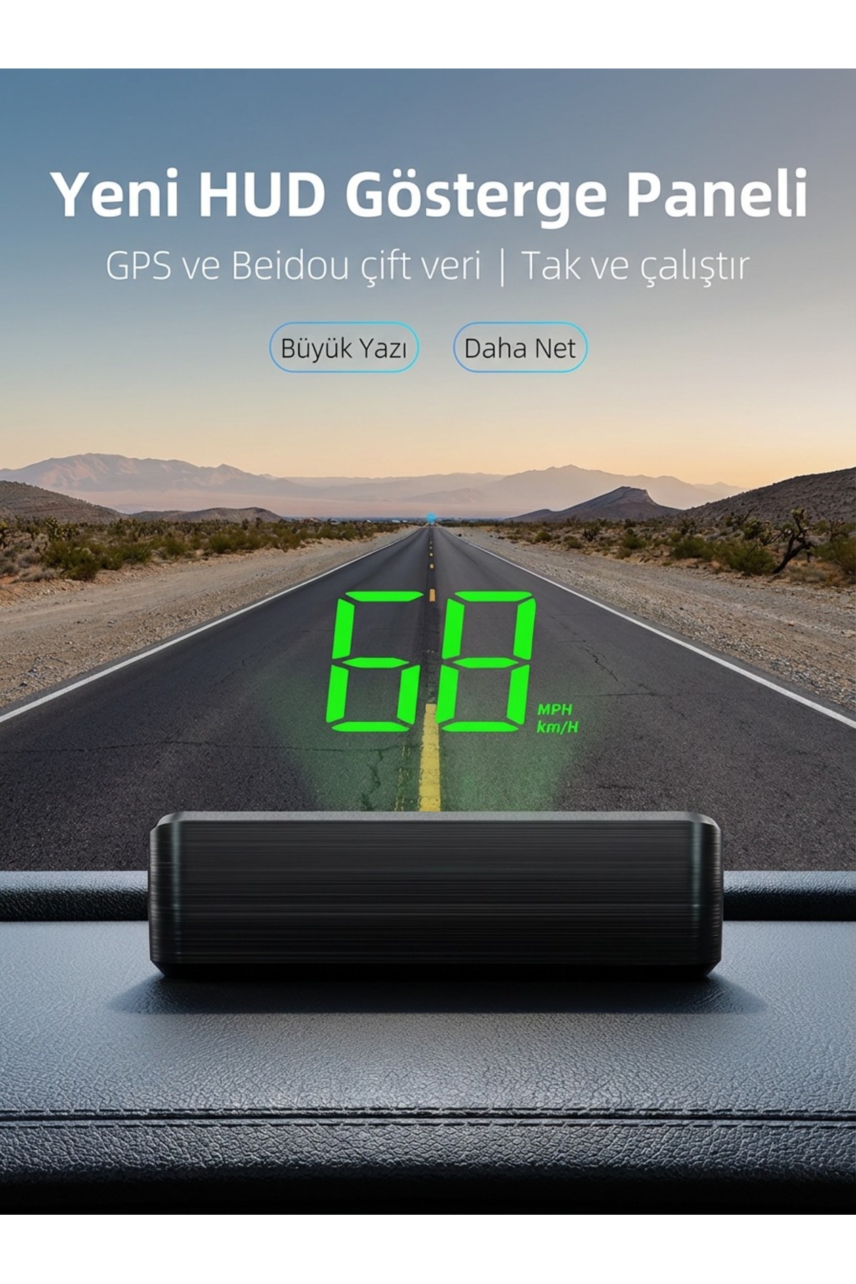 M2 Hud Kensa Araba Hud Hız Göstergesi Gps M2 Hd Head Up Display | Dijital Hız ...