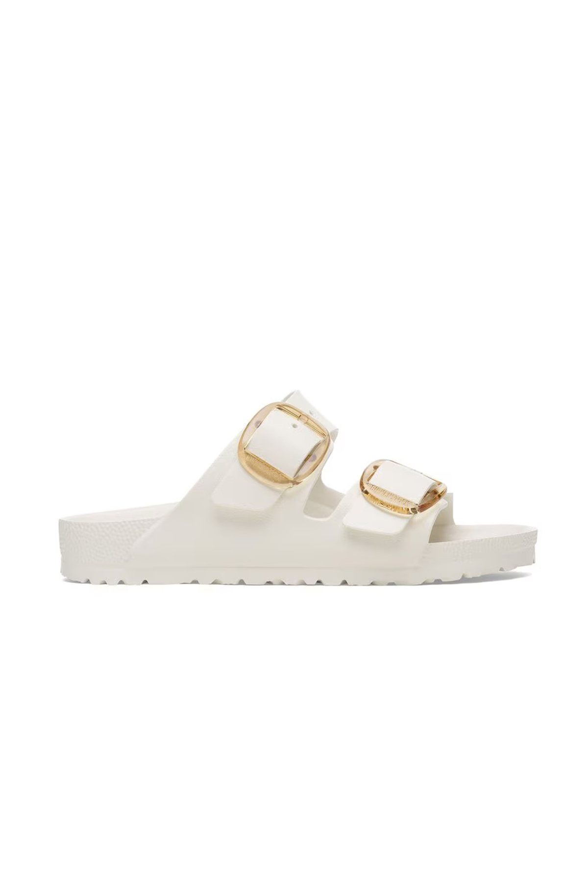 دمپایی زنانه آریزونا اوا مدل Big Buckle کرم بیرکن استاک دمپایی Birkenstock