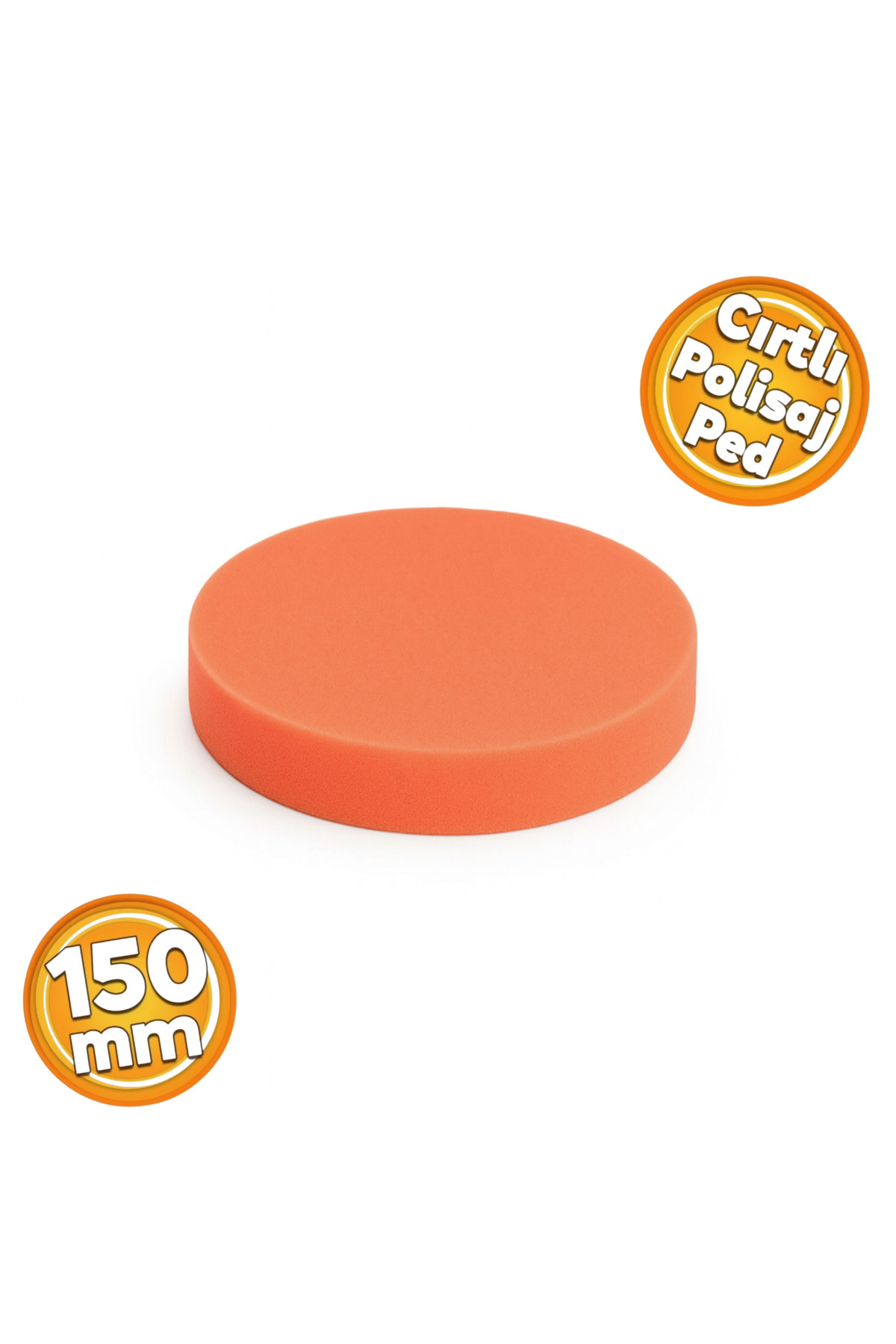 Meşem MSM1997 Pasta Polisaj Süngeri Cırtlı Ped 150 mm Polisaj Pedi