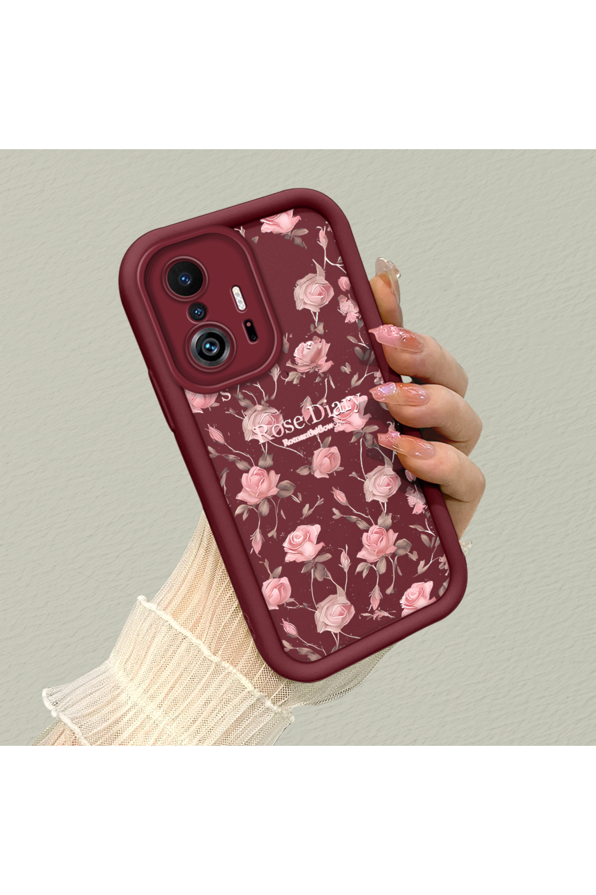 Xiaomi Mi 11T/Mi 11T Pro Compatible Flowers Anti-fall Soft Silicone Phone Case