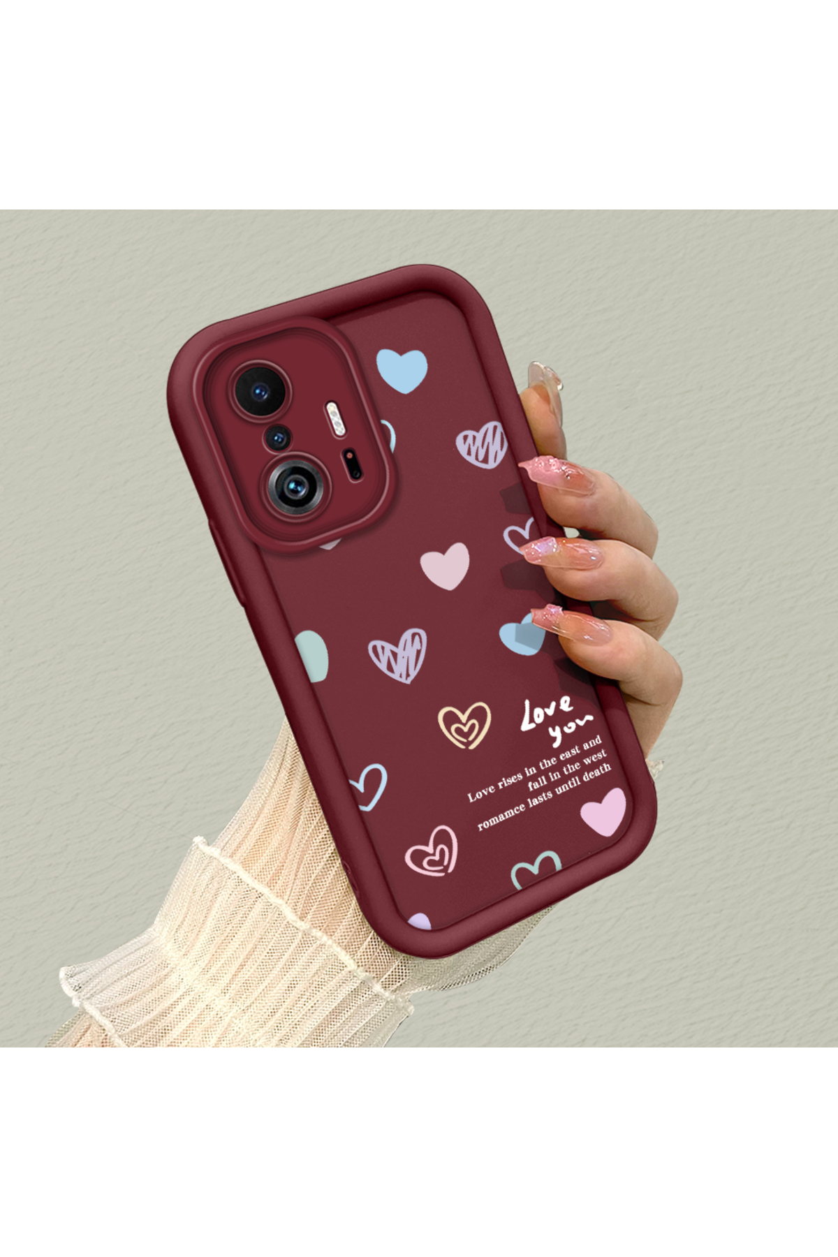 Xiaomi Mi 11T/Mi 11T Pro Compatible Graffiti Love Anti-fall Soft Silicone Phone Case