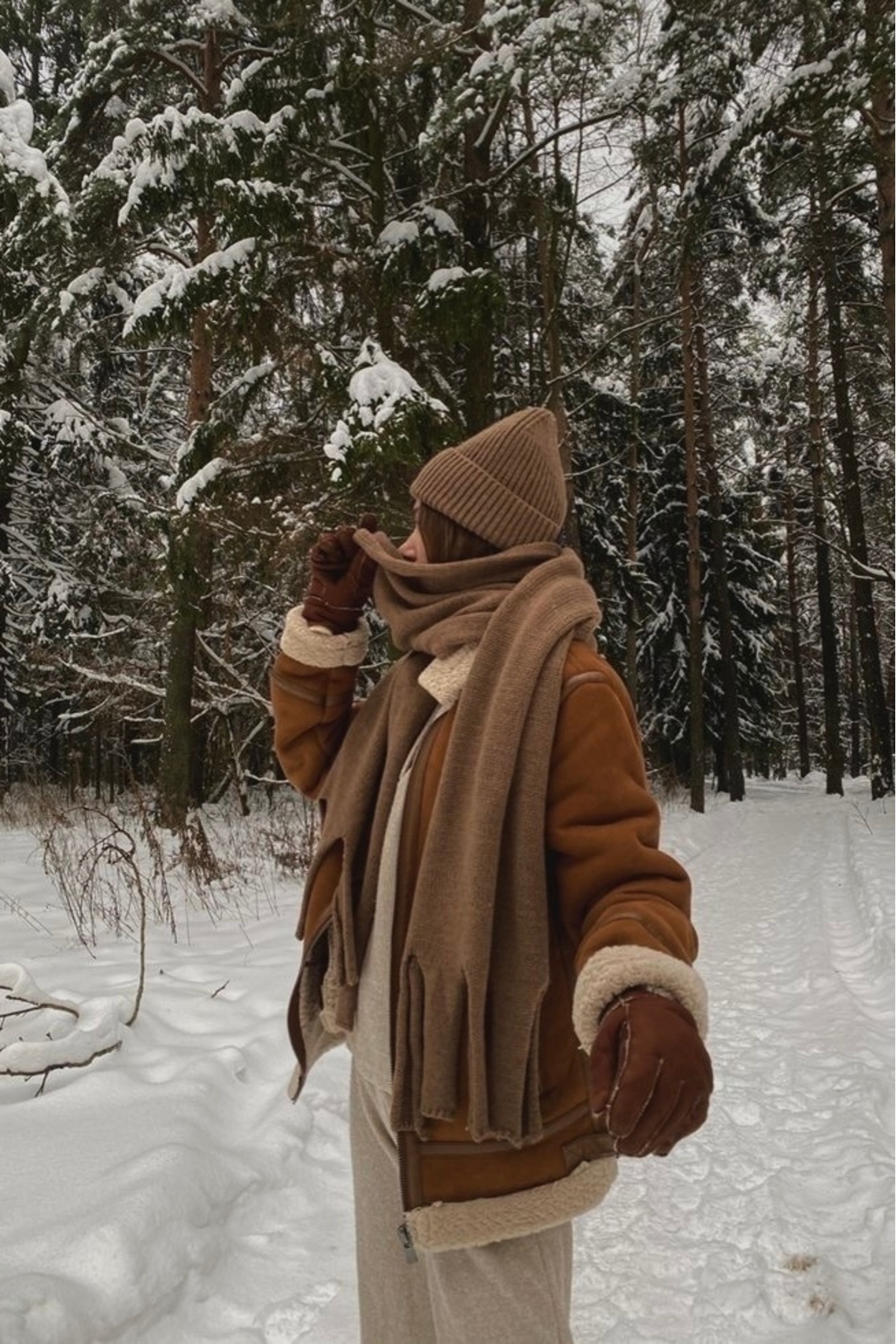 keisy Örme Pamuklu Unisex Bere (Kahverengi)