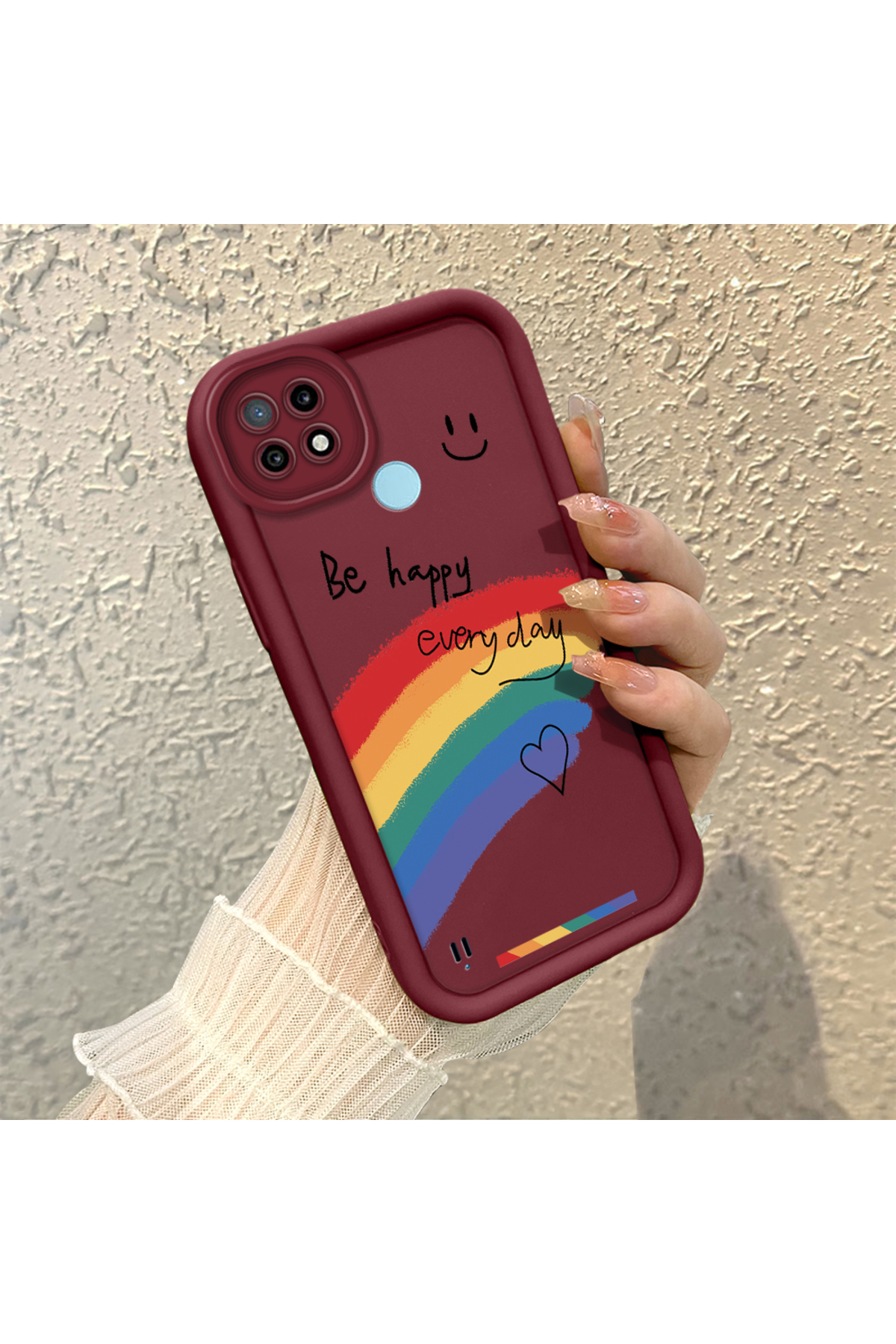 Realme C21 Compatible Smile Anti-fall Soft Silicone Phone Case