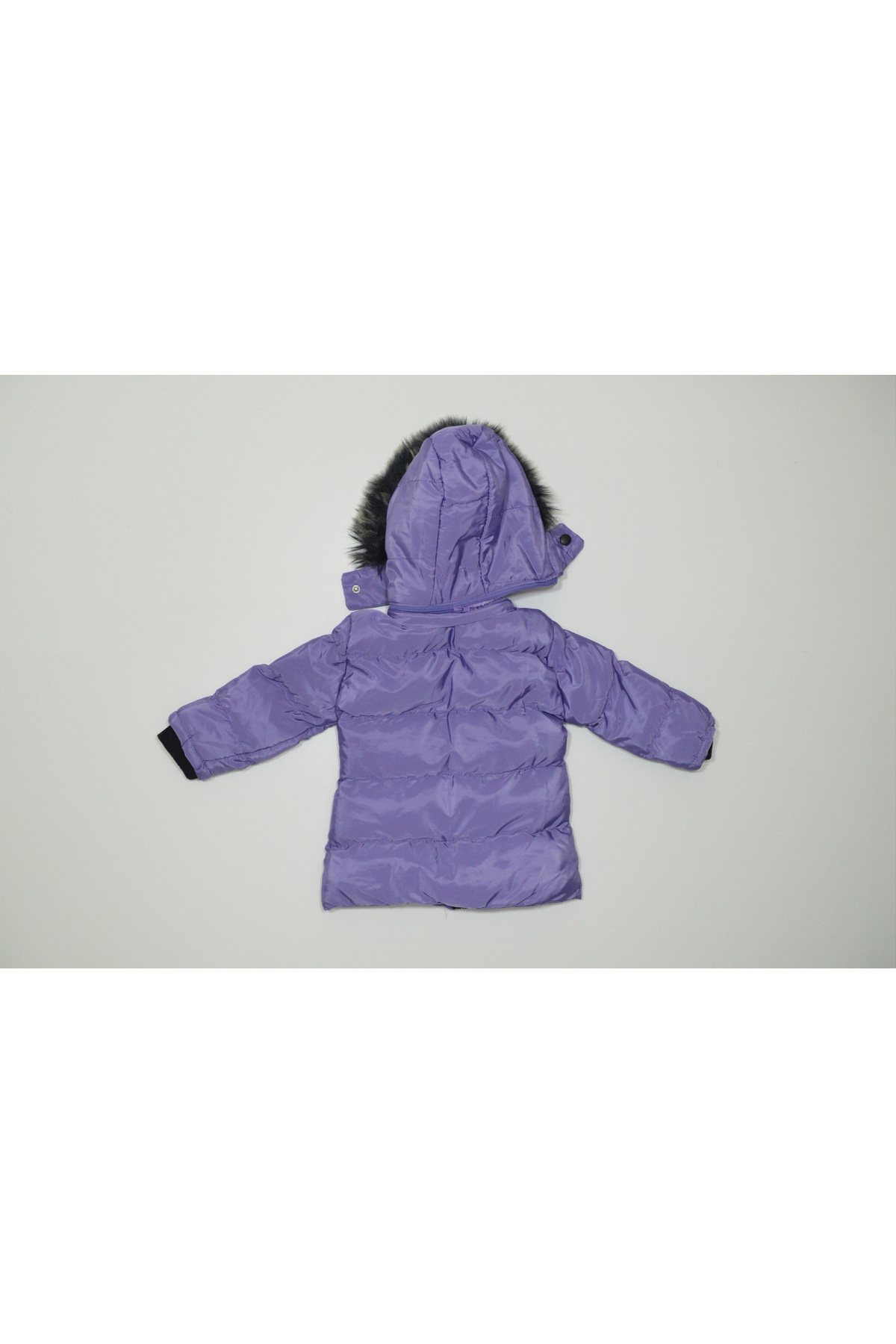 Baby Slon Kids Clup Kışlık fermuarlı kapüşonlu çift cepli welsoft astarlı su ve rüzgar geçirmez kız bebek çocuk mont fotoğrafı 5 (önizleme)