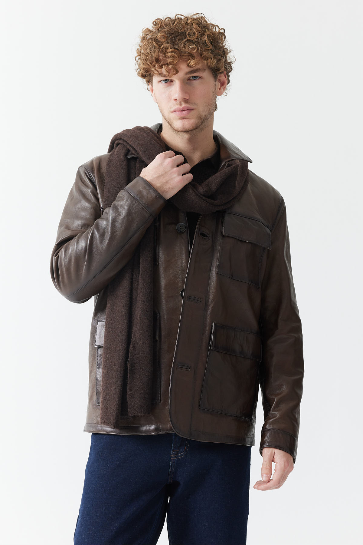 PAULMARK  Erkek Deri Mont - Görsel 2