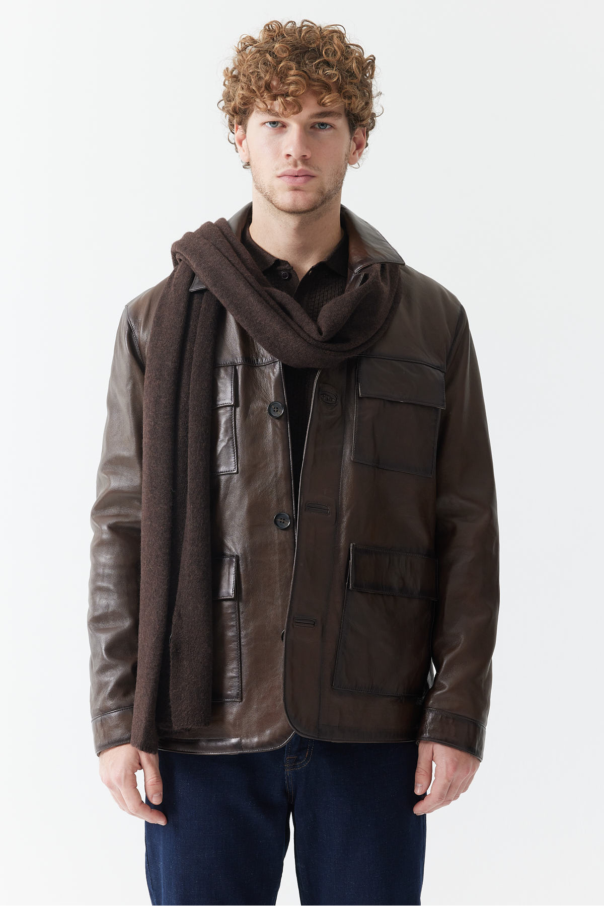 PAULMARK  Erkek Deri Mont