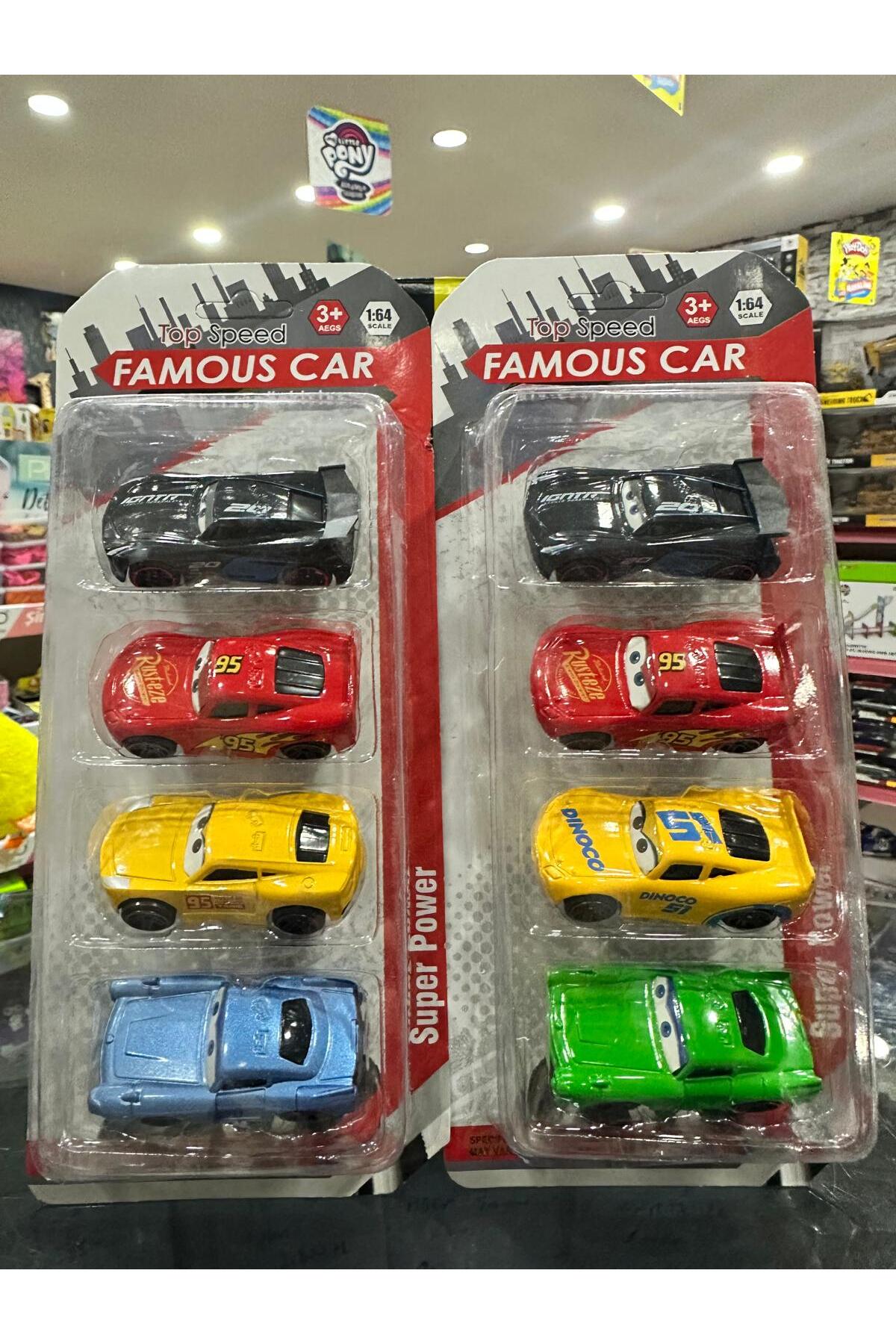 Online Şimşek Cars Mcqueen 8 li Kutuda Metal Arabalar Seti Cars