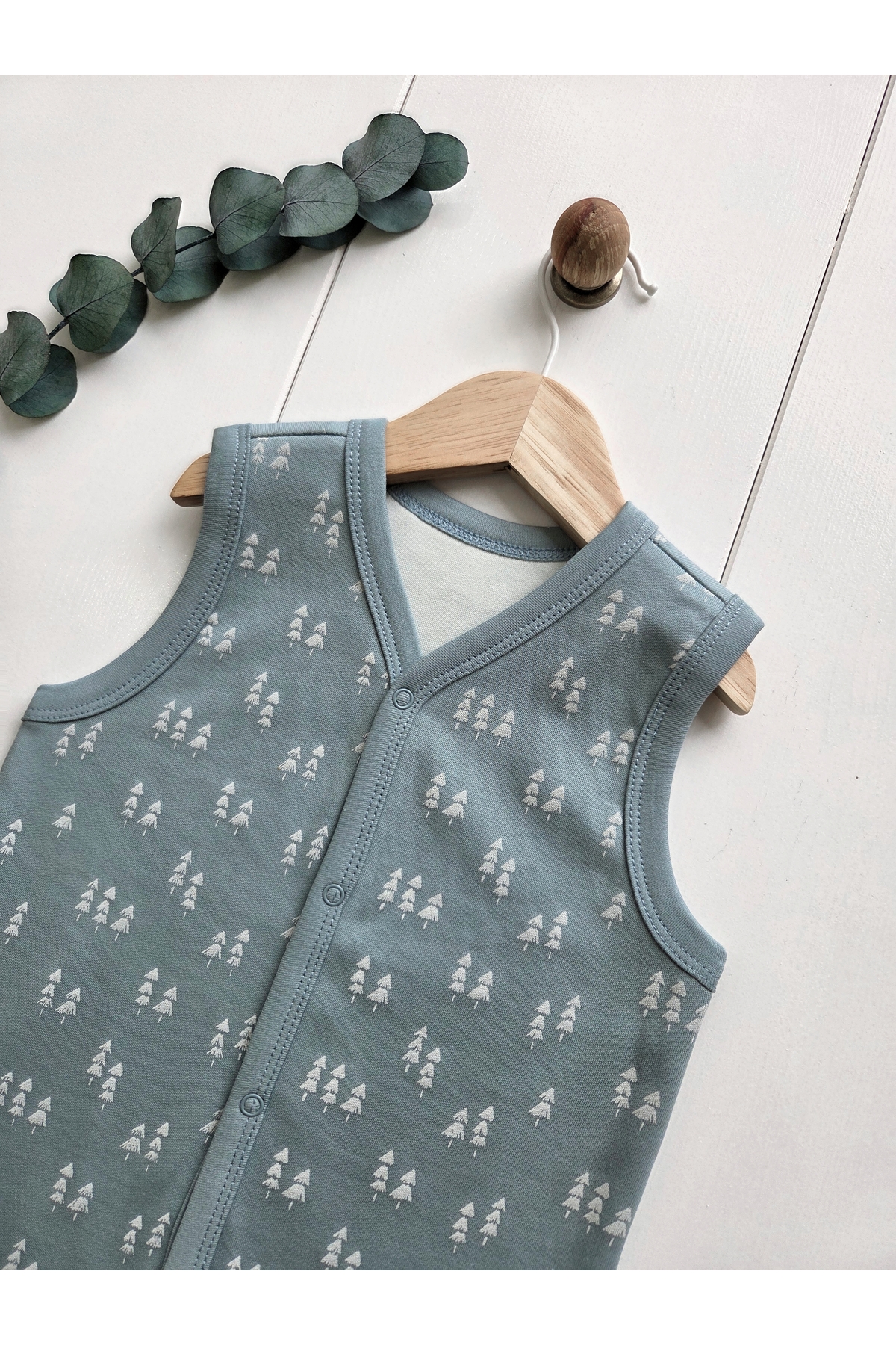 Baharda Nova Oeko Tex Sertifikalı %100 Organik Pamuk Çift Katlı Bebek Yelek /Kız Erkek Çocuk Yeleği fotoğrafı 4 (önizleme)