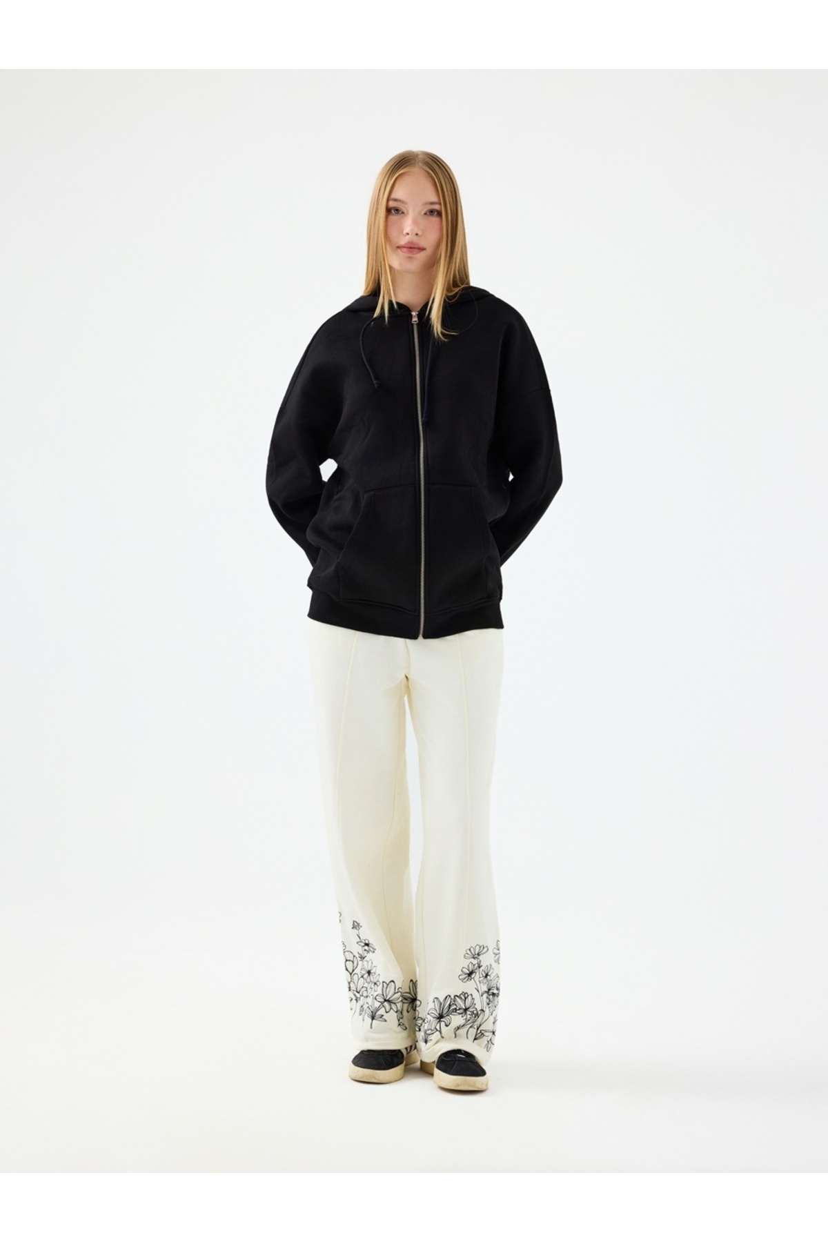 Loft  Oversize Fit Kadın Sweatshirt - Görsel 2