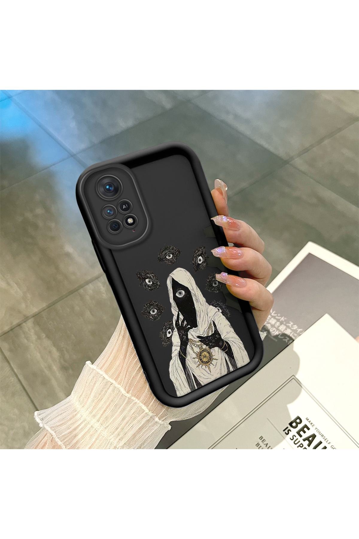Xiaomi Redmi Note 12 Pro 4G Compatible Black Soft Silicone Anti-fall Simple Phone Case