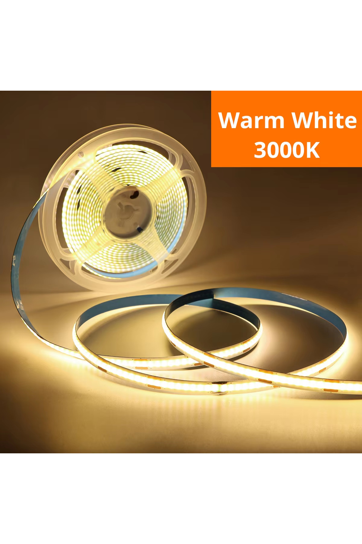 Choice شريط إضاءة LED أبيض دافئ بطول 1 متر وجهد 5 فولت، قابل للتعديل ...