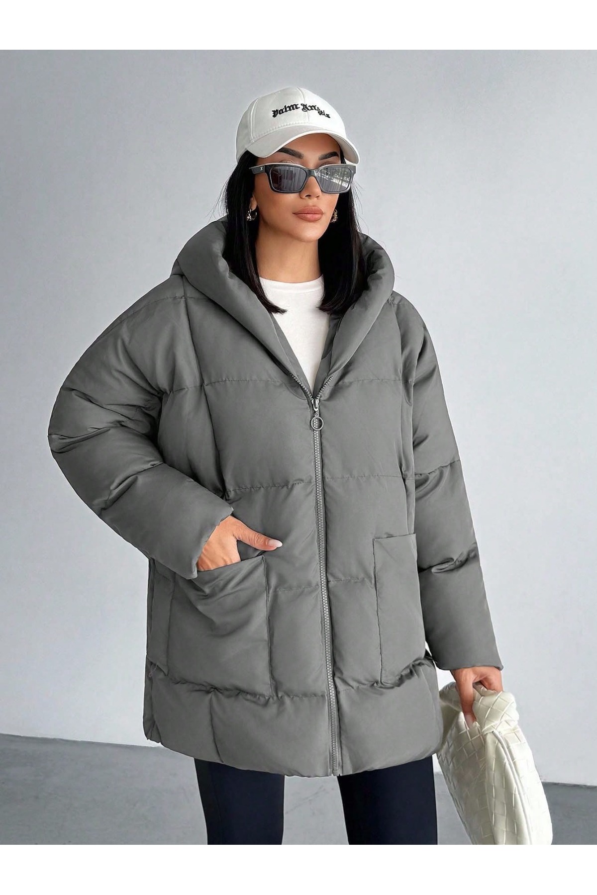 MOONHİLL WOMENS FASHİON Şişme Mont görsel 4