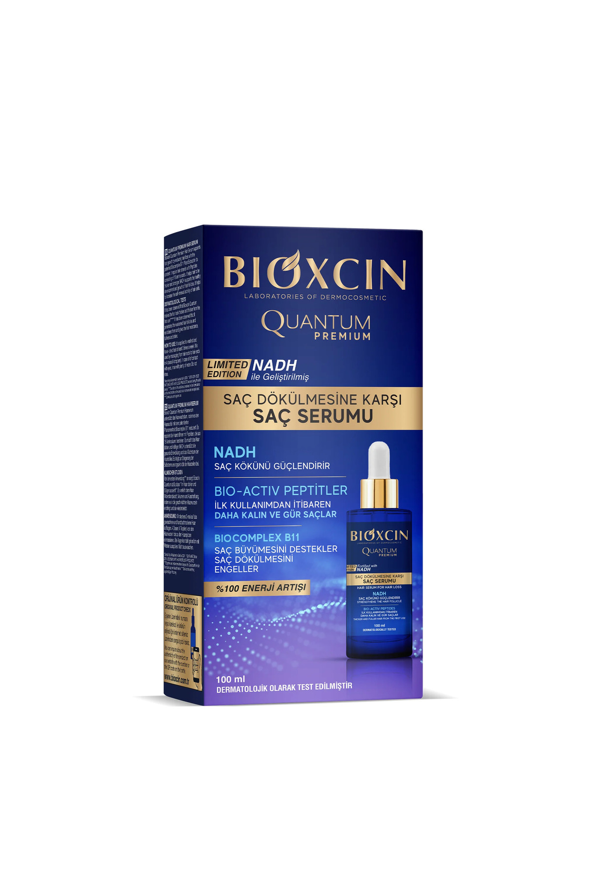 سرم ضد ریزش موی کوانتوم پریمیوم ۱۰۰ میلی‌لیتر برای انواع مو + ۱۰۰ میلی‌لیتر ژل رایگان — dlny-quantumsaçserumu100ml1129 — تصویر 3 از 4