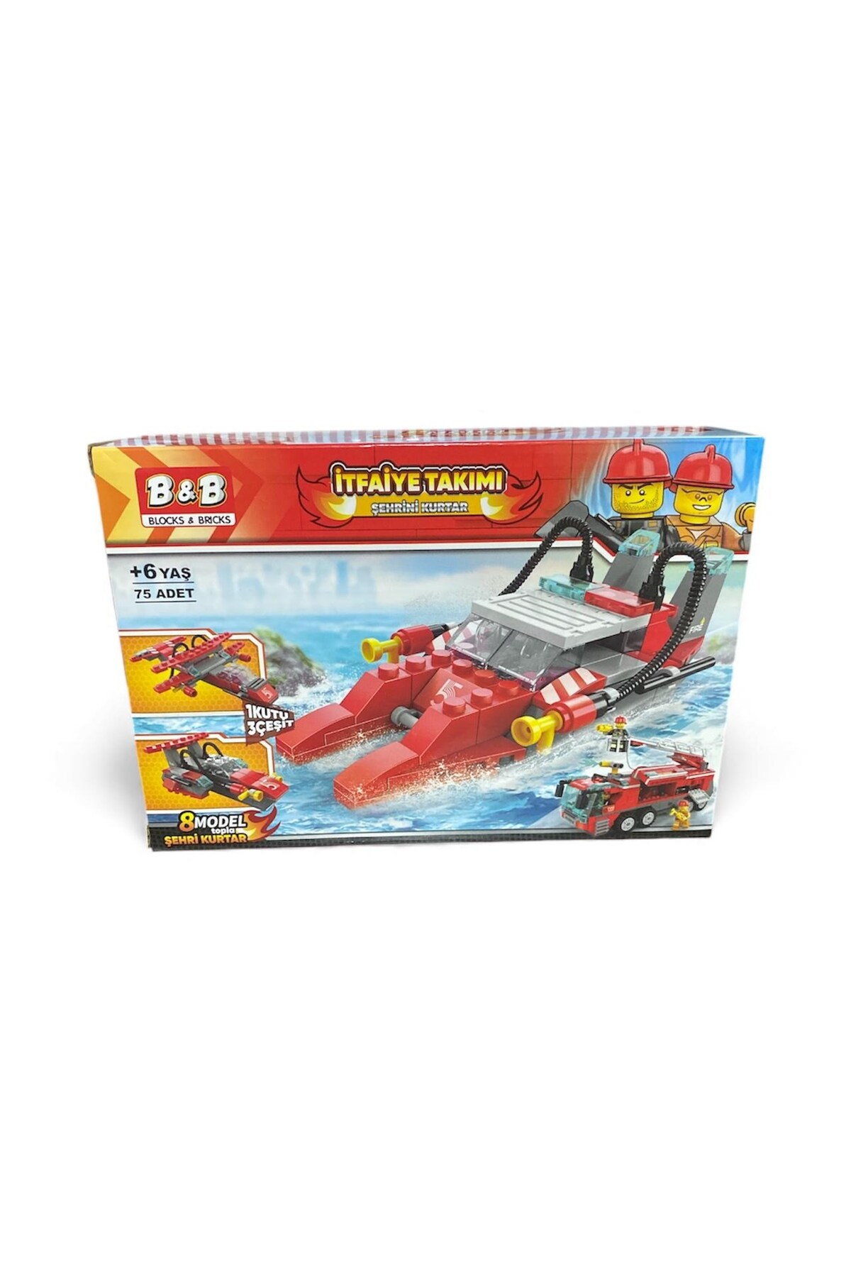 مجموعه اسباب‌بازی ساختنی ایستگاه آتش‌نشانی ۷۵ قطعه‌ای ۷۹۸۵