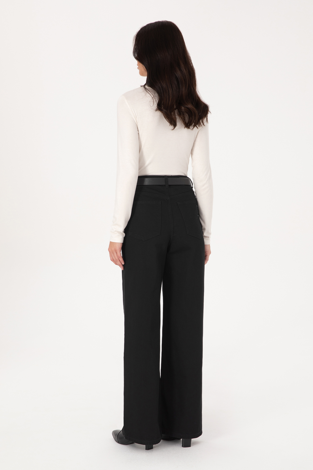 U.S. Polo Assn.  Kadın Siyah Jean Pantolon 50316781-DN0027 - Görsel 4