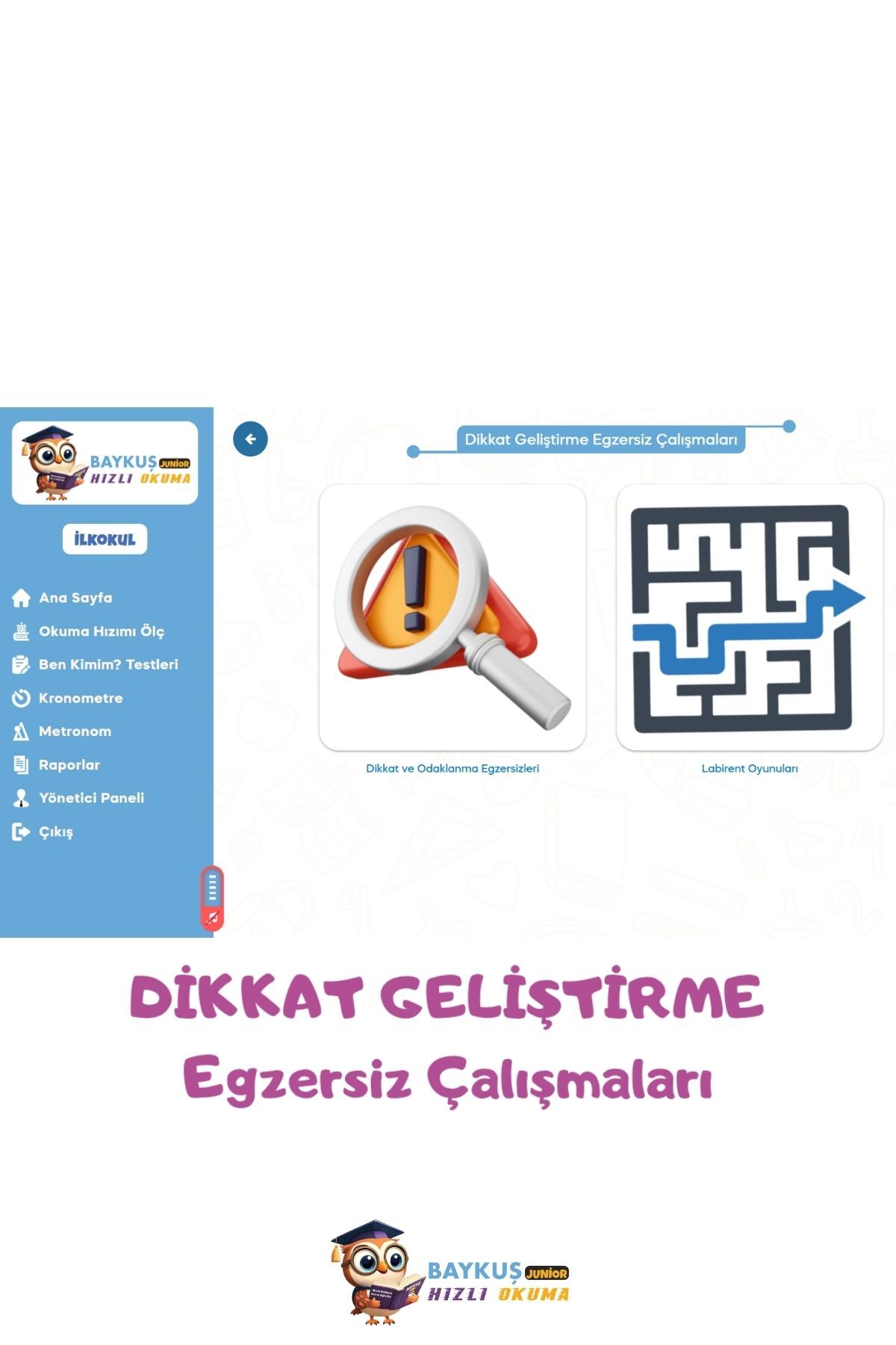 Baykuş Hızlı Okuma İlkokul Anlayarak Hızlı Okuma Uygulaması