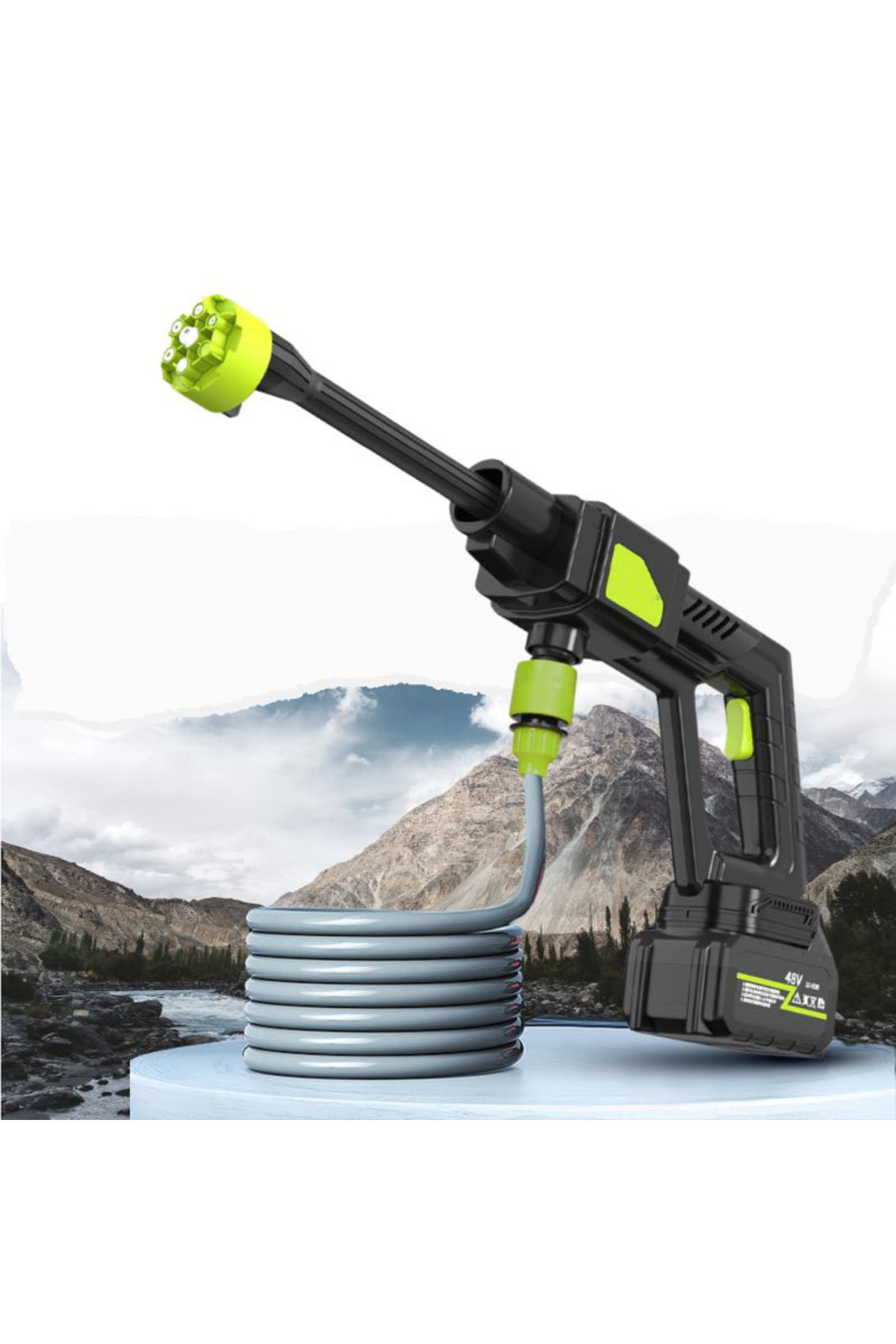 Cosfer Hydrowash Şarjlı Ve Yüksek Basınçlı Oto Yıkama Ve Sulama Tabancası Araba Yıkama Seti