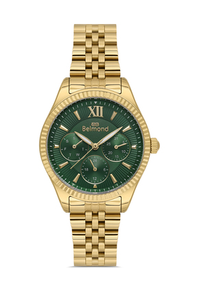 Belmond SRL1142.170 Yeşil & Altın Çelik Kordon Kadın Kol Saati