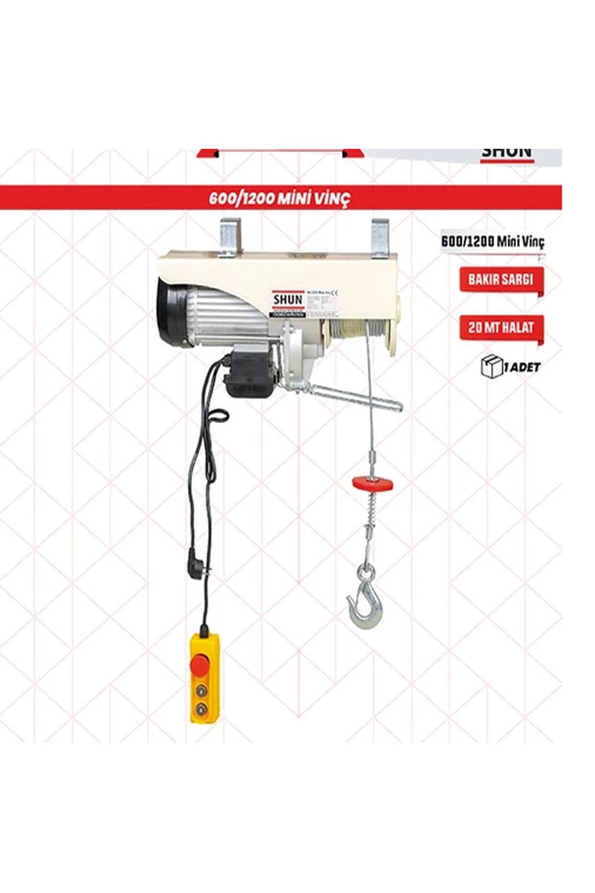 Shun PA1200 600/1200 kg Mini Elektrikli Vinç - Fiyatı, Yorumları