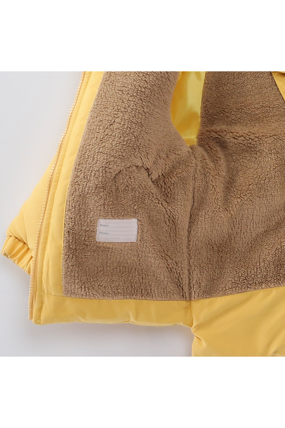 Midimod Gold 2-7 Yaş Arası Pelüş Tavşanlı Polar Kalın Kız Çocuk Kaban fotoğrafı 4 (önizleme)