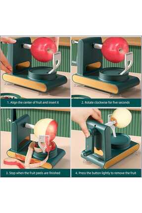 lawrenceshop Pratik Manuel Soyma Makinası Domates Elma Soyucu Şık Tasarımlı 3...