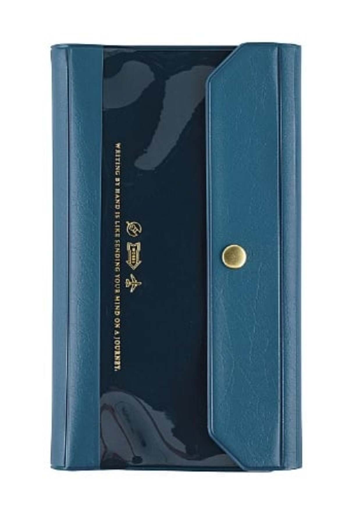 HOBONICHI Techo Weeks MEGA için İnce Dikey Kılıf - Alettone (Donanma)