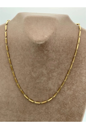 STİL NOKTA Çelik Gold Erkek Kolyesi Kararma Yapma