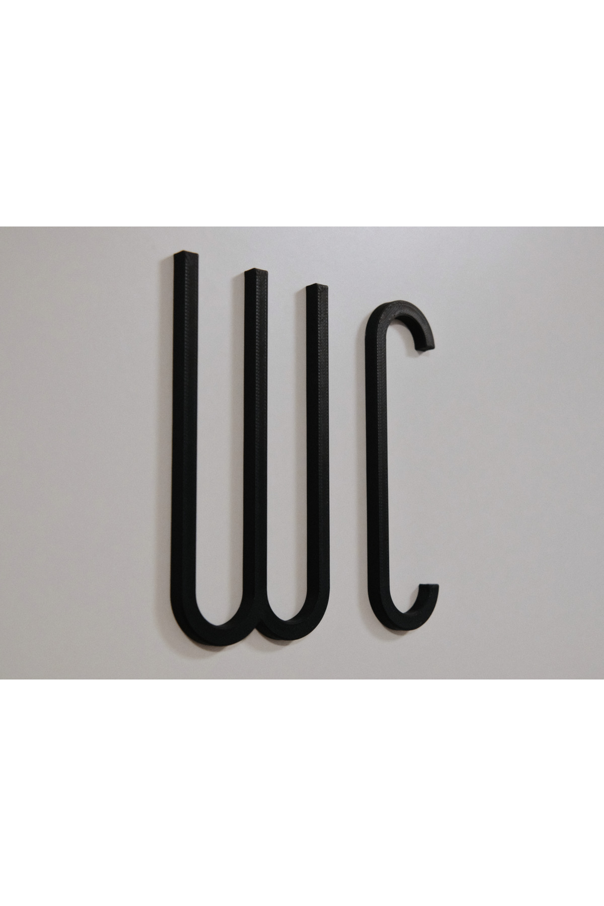 Minimal Modern WC Door Sign – 3D Printing Black Toilet Sign | Decorative Orientation Sign