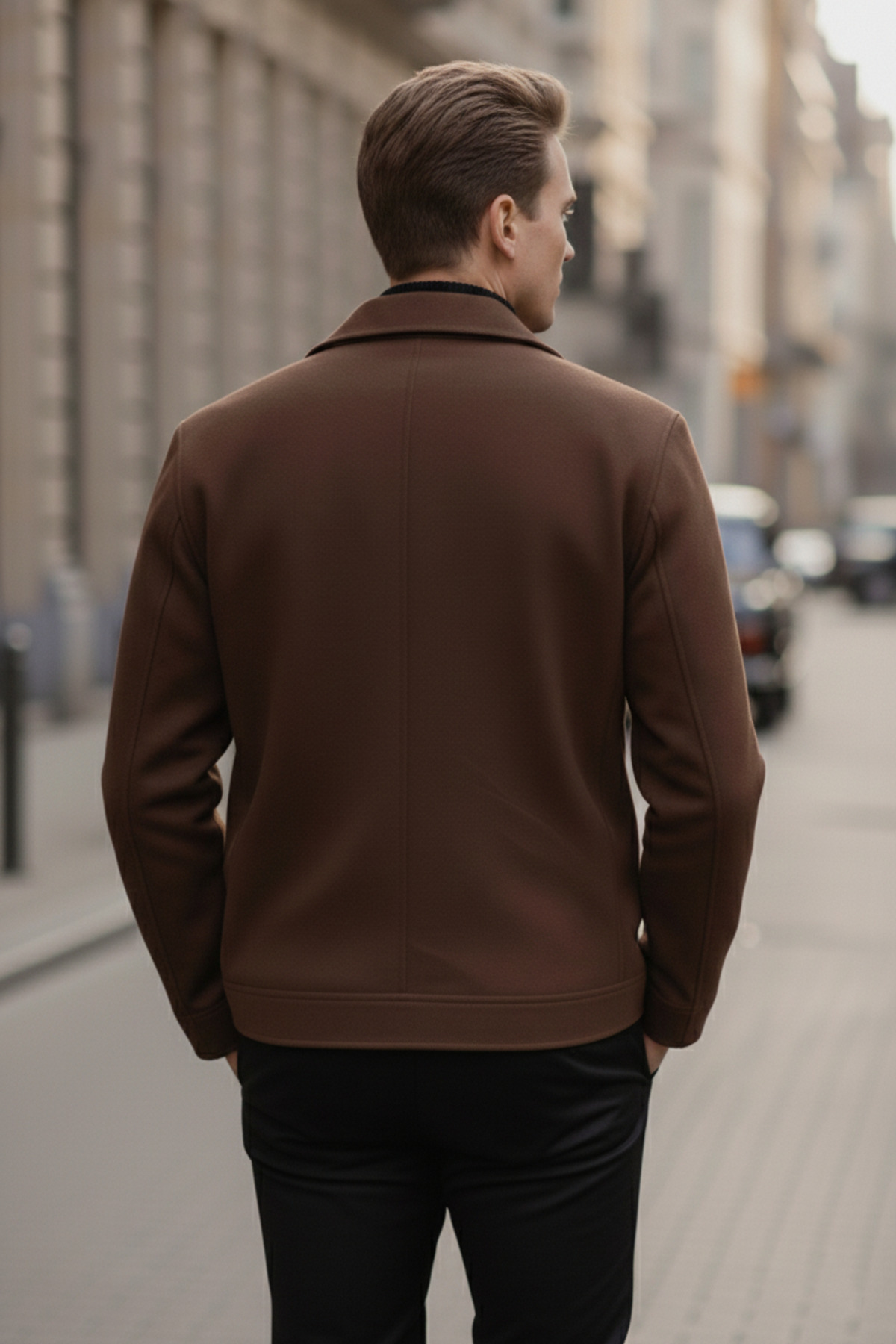 Bossago  Yeni Sezon Old Money Premium Kalite Fermuarlı Ceket - Görsel 6