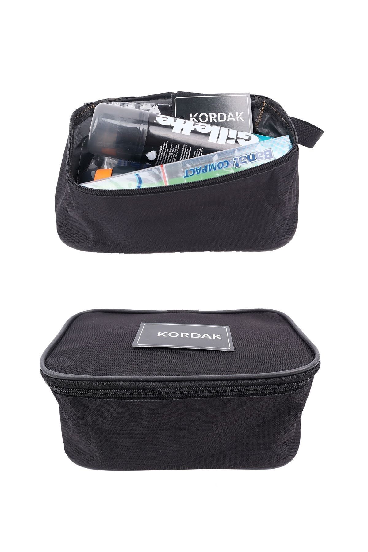 ozbience Siyah Tıraş Çantası, Askeri Stil, Dayanıklı ve Pratik Tasarım