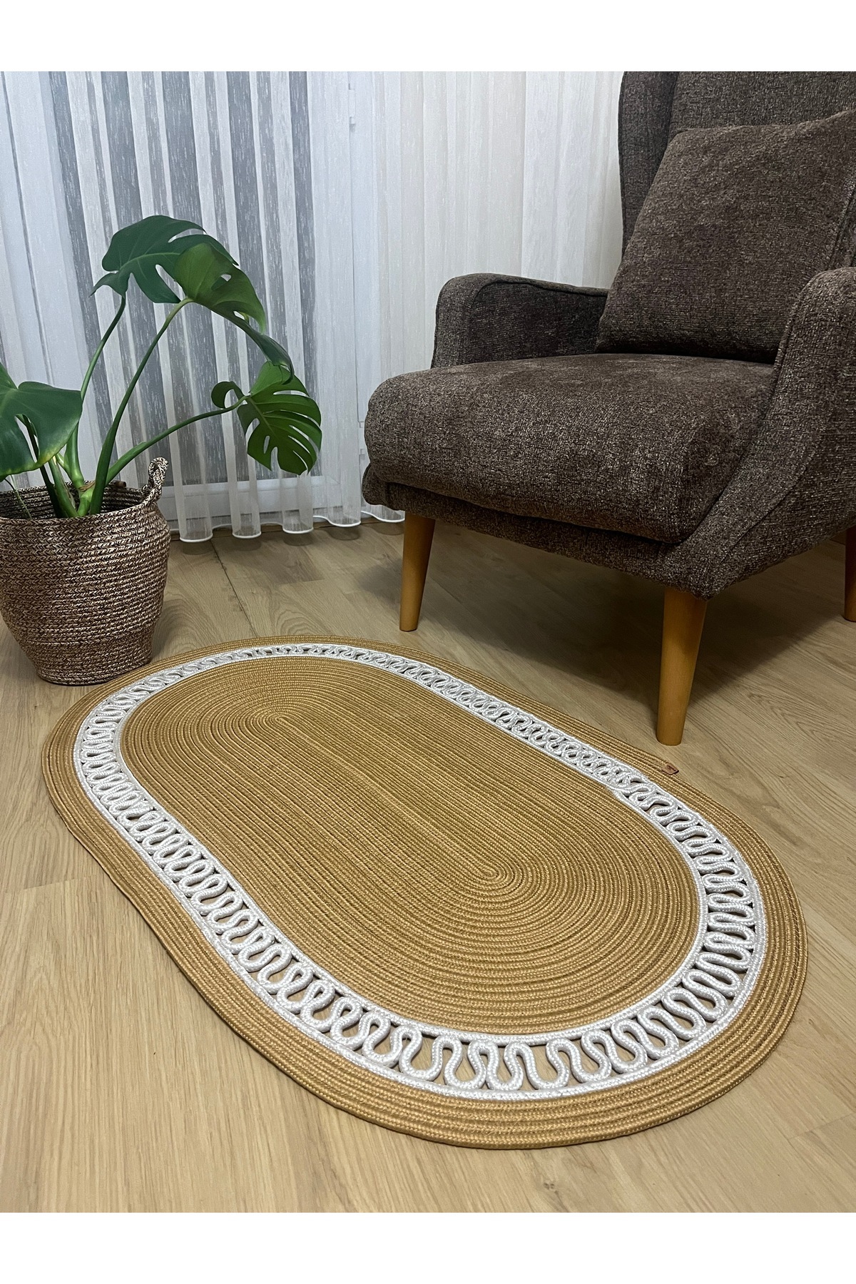 jute wicker souvenir-dowry-living room kitchen corridor rug mat runner