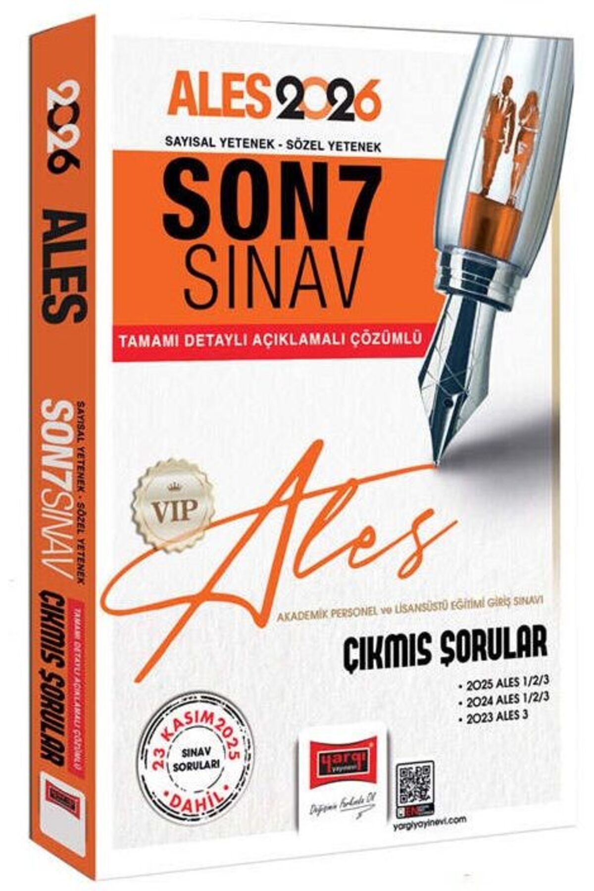 Yargı Yayınları Yargı 2026 ALES VIP Çıkmış Sorular Son 7 Sınav