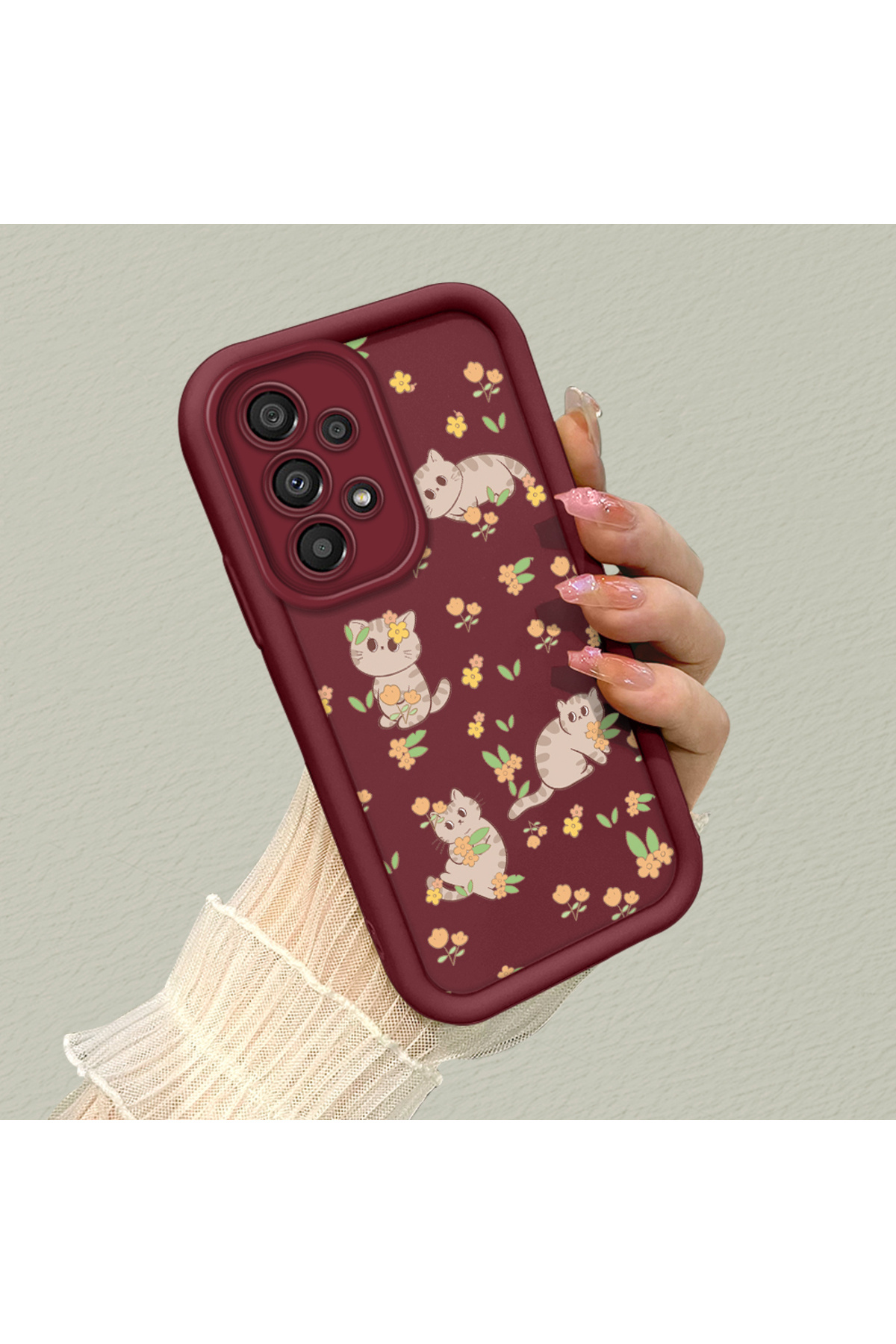 Samsung Galaxy A33 5G Compatible Cute Rabbit Anti-fall Soft Silicone Phone Case